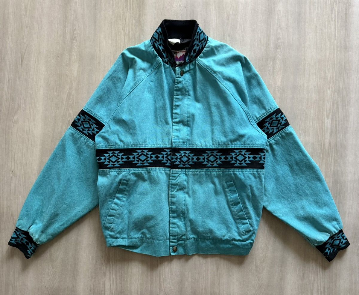 The Mountain Vtg Walls Mountain Aztec Bomber Sz M Houston Rodeo Size US M / EU 48-50 / 2 - 6 Thumbnail