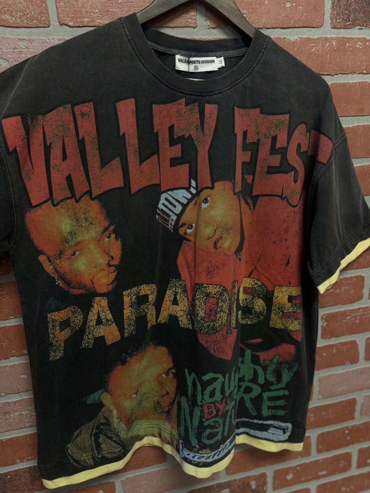 Vale Vale Valley Fest Black Tee Shirt Size Medium (NEW) Size US M / EU 48-50 / 2 - 3 Thumbnail