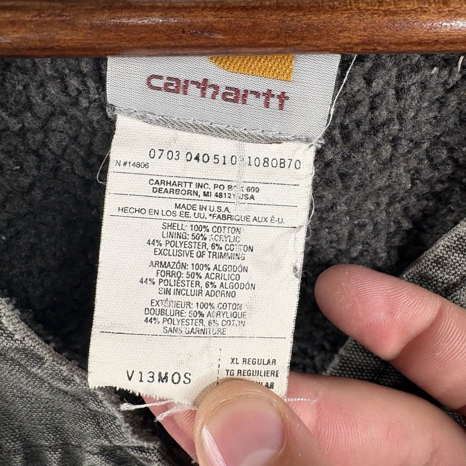 Carhartt Vintage Carhartt MOS Vest Sherpa Lined Duck Canvas X-Large Size US XL / EU 56 / 4 - 5 Thumbnail