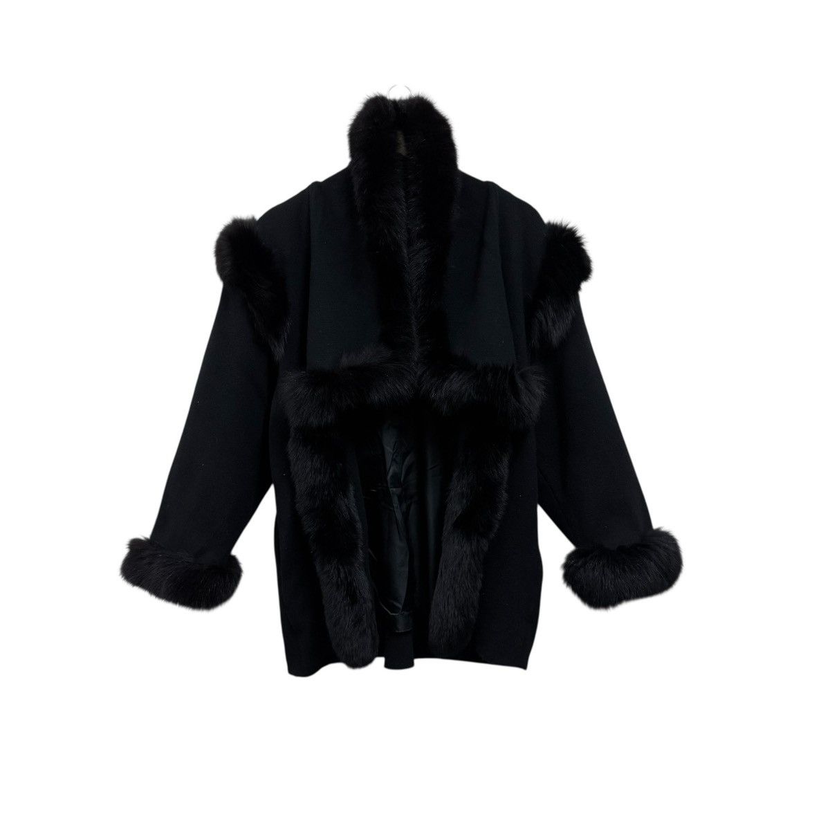 Bally Bally Cashmere Faux Fur Trim Coat Jacket Size L / US 10 / IT 46 - 2 Thumbnail