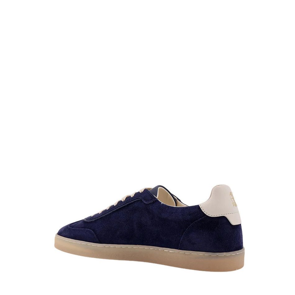 Brunello Cucinelli BRUNELLO CUCINELLI Blue Suede Sneakers New & Authentic (Men' Size US 12 / EU 45 - 3 Thumbnail