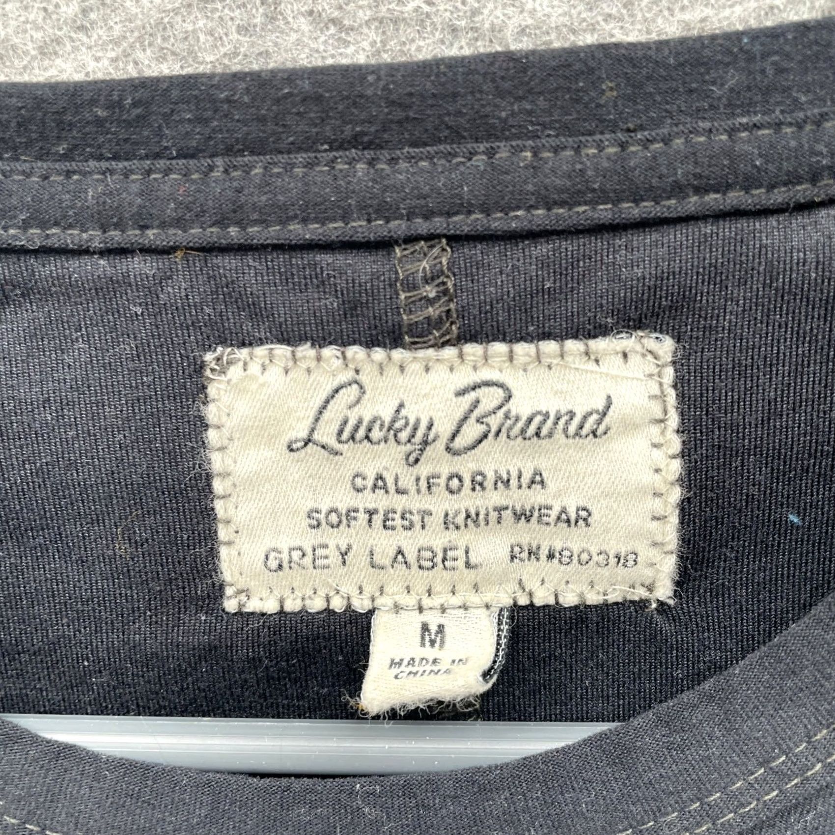 Lucky Brand Lucky Brand Grey Label T-Shirt Mens M Vintage Wash Short Sleeve Crewneck Size US M / EU 48-50 / 2 - 5 Thumbnail