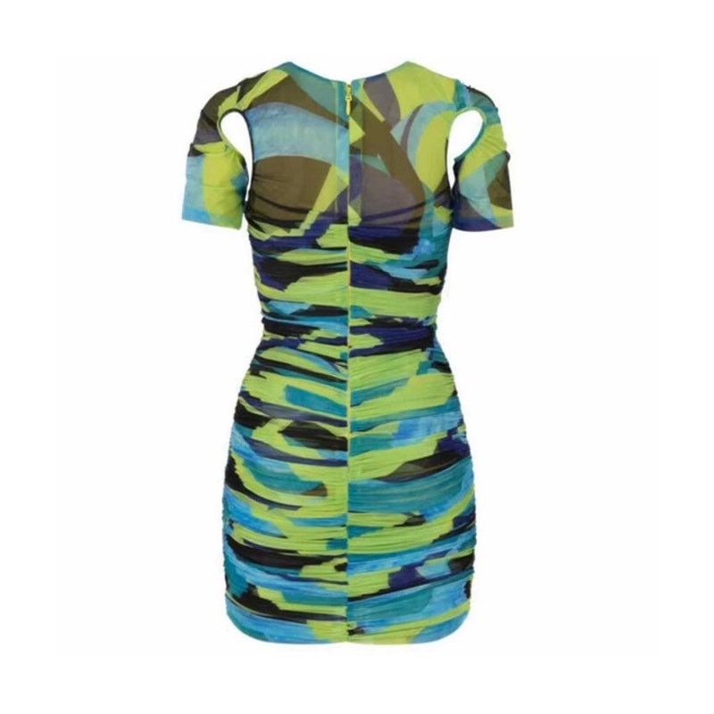 House of CB House of CB “Letitia” Ruched Mesh Bodycon Mini Dress Size XS / US 0-2 / IT 36-38 - 3 Thumbnail