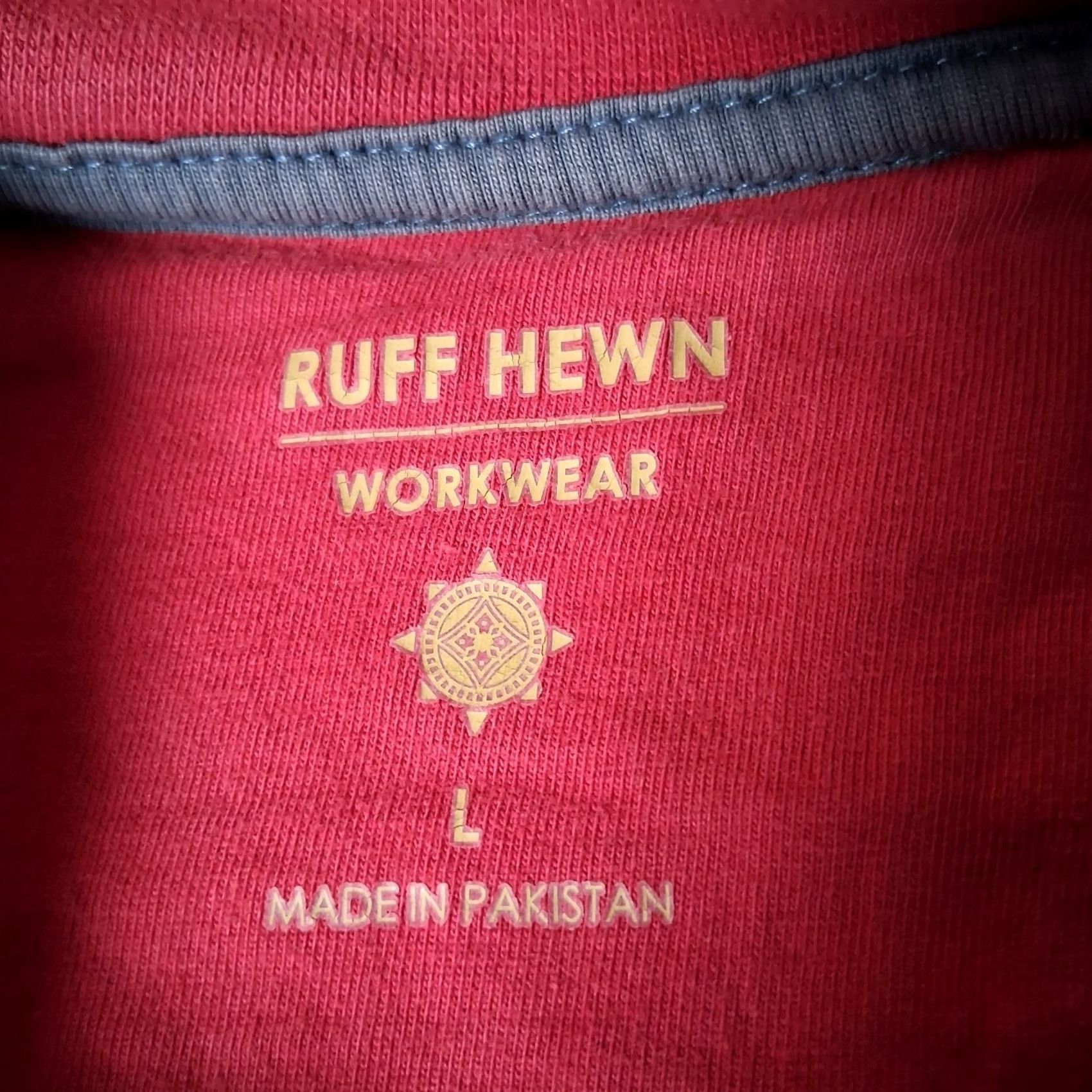 Vintage Ruff Hewn Workwear Henley Shirt Men L Rust Orange Button Pocket Work Shirt Size US L / EU 52-54 / 3 - 6 Thumbnail