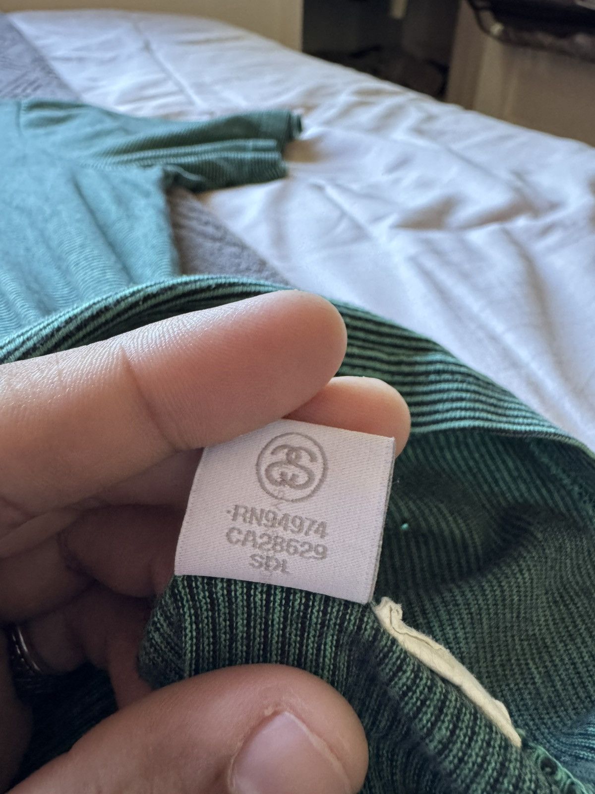 Stussy Stussy Striped Embroidered Tee Size US XL / EU 56 / 4 - 6 Thumbnail