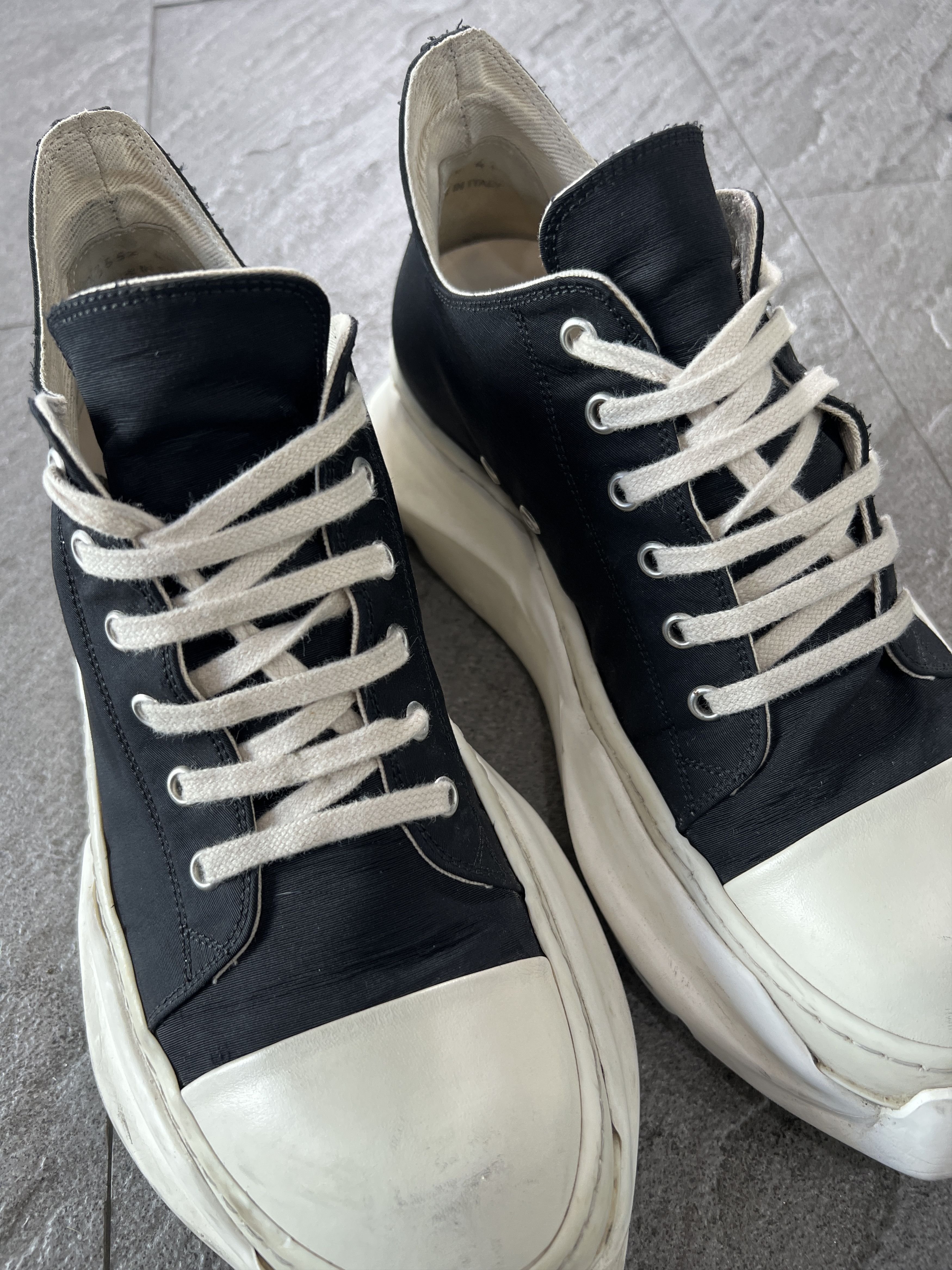 Rick Owens Drkshdw Rick Owens DRKSHDW Abstract Low Sneakers Black EU41 Size US 8 / EU 41 - 5 Thumbnail