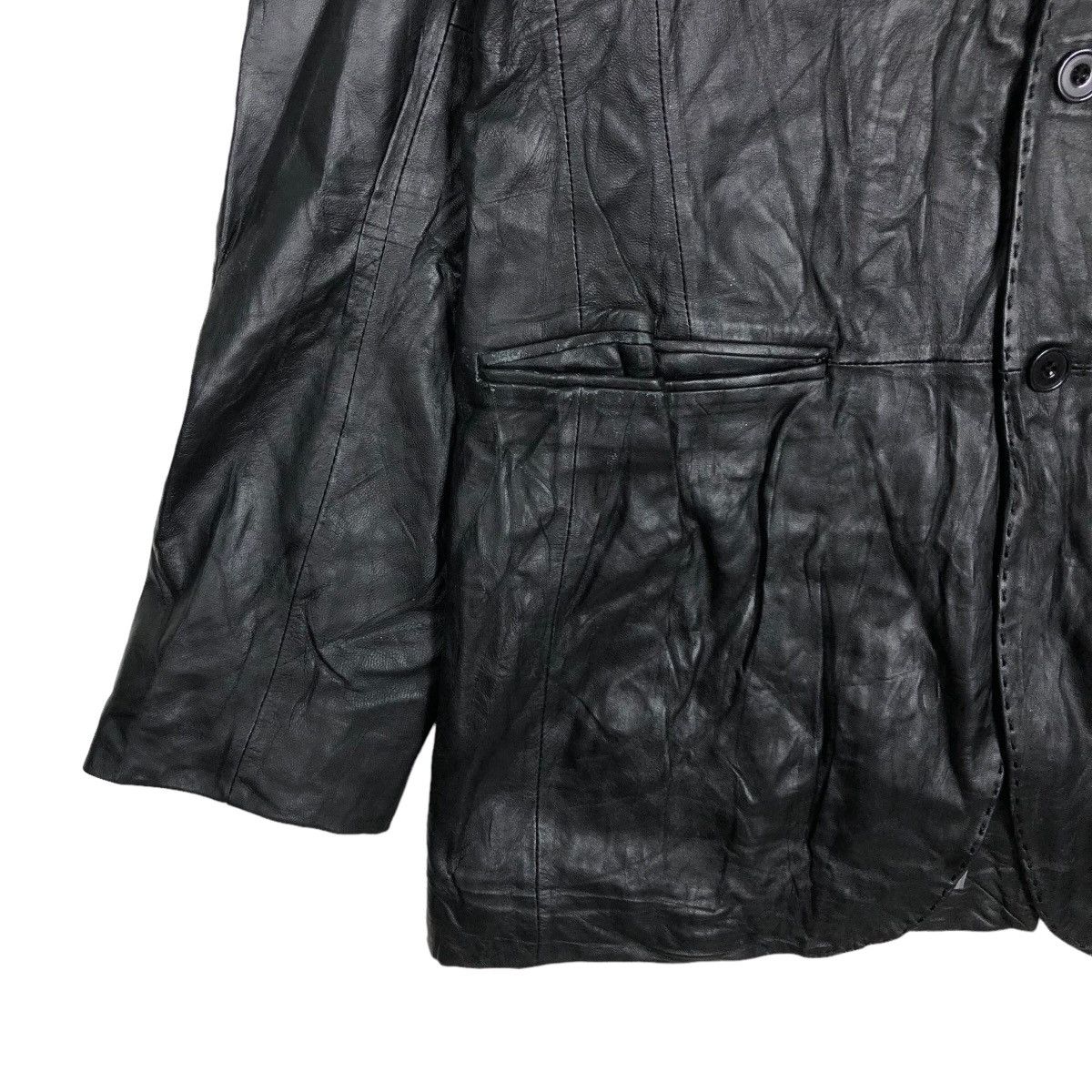Genuine Leather 🔥90’s Vintage Lamb Leather Jacket Mitsumine Issey Miyake Size US M / EU 48-50 / 2 - 4 Thumbnail