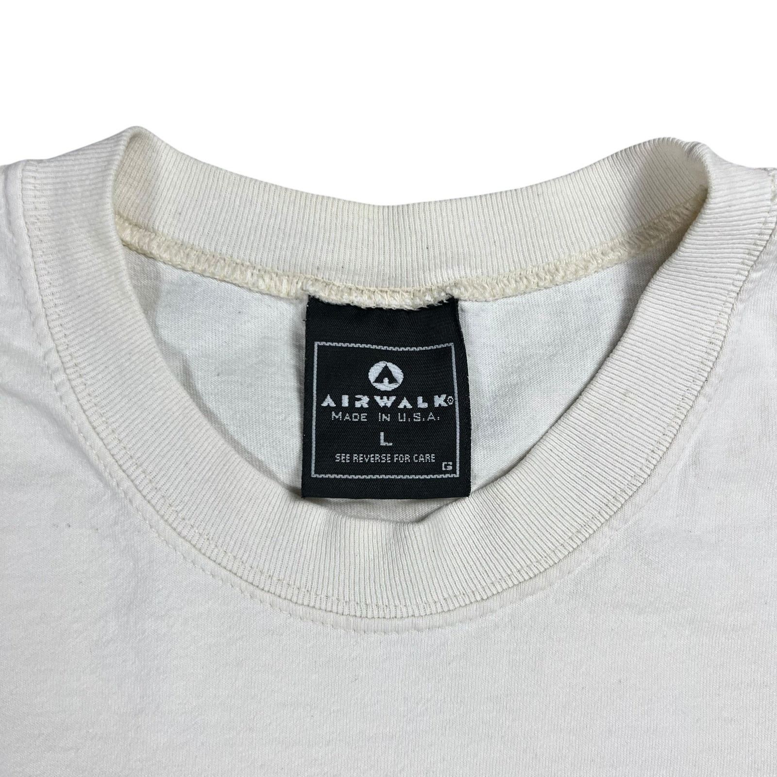 Airwalk × Vintage 1990s Airwalk skateboarding shoes promo wrap around tee Size US L / EU 52-54 / 3 - 6 Thumbnail