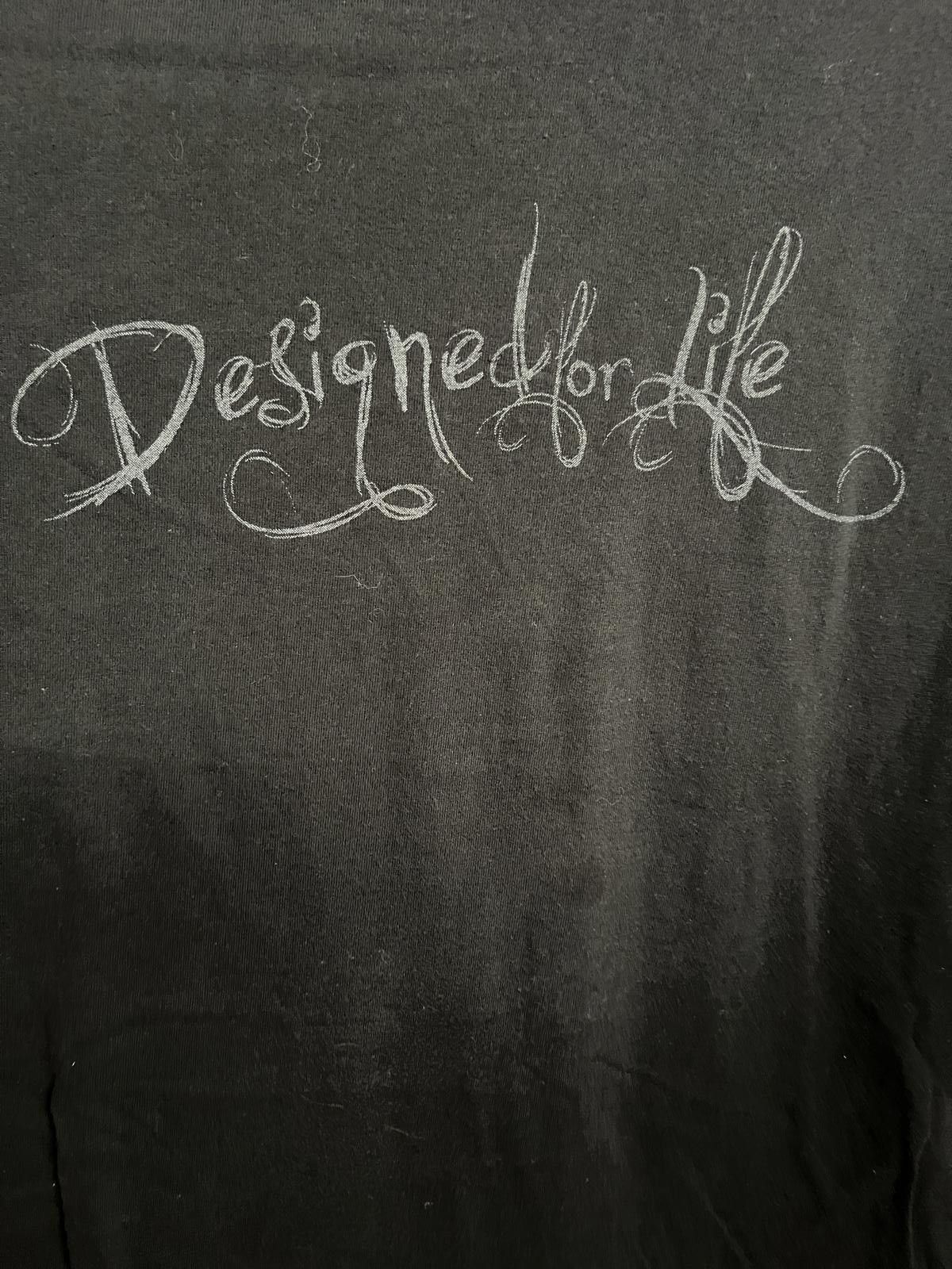 Hanes Faded Y2K Christian T-shirt Designed for Life Rise Up XXL Size US XXL / EU 58 / 5 - 5 Thumbnail