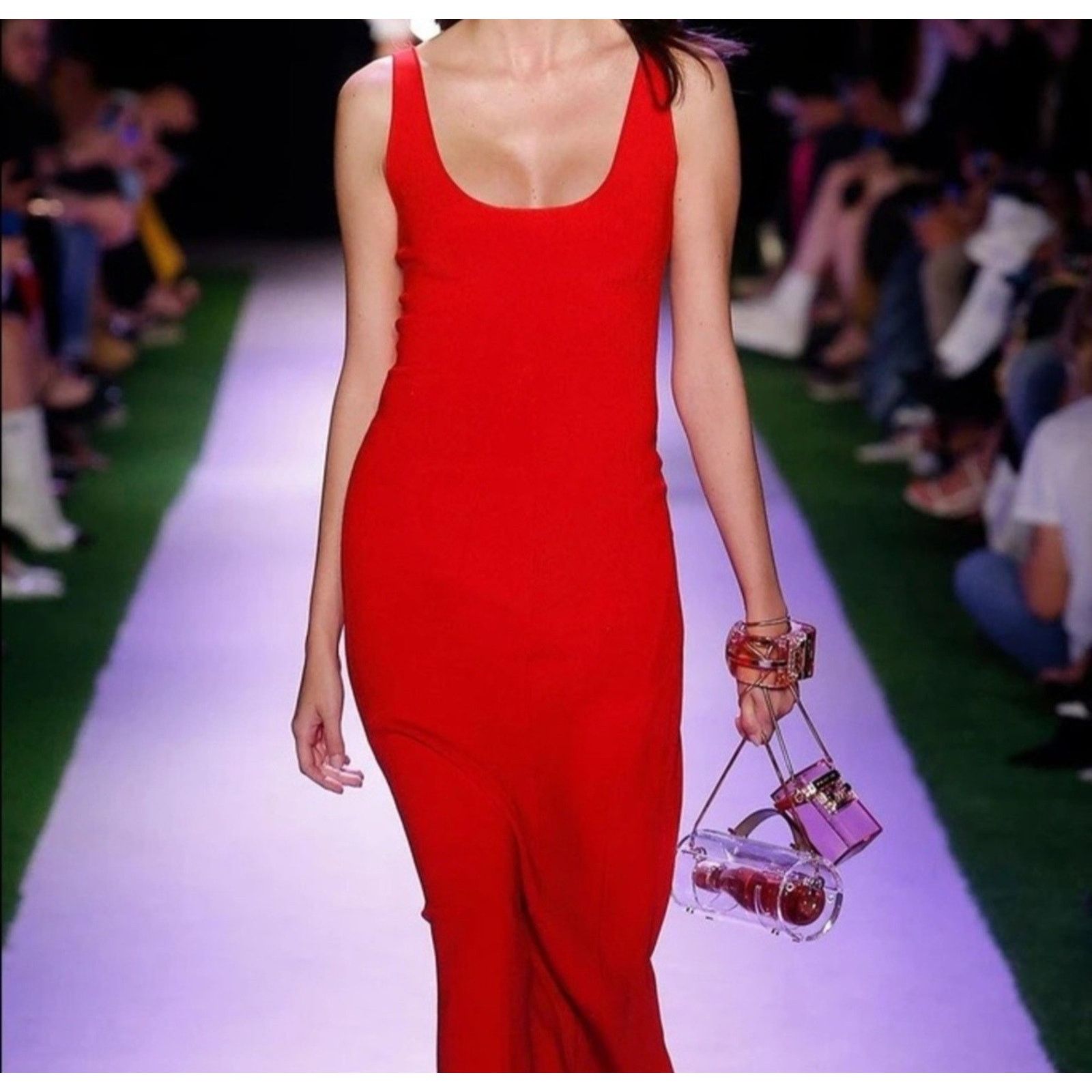 Brandon Maxwell $1395 Brandon Maxwell Women's 100% Silk Red Scoop Sexy XS Size XS / US 0-2 / IT 36-38 - 1 Thumbnail