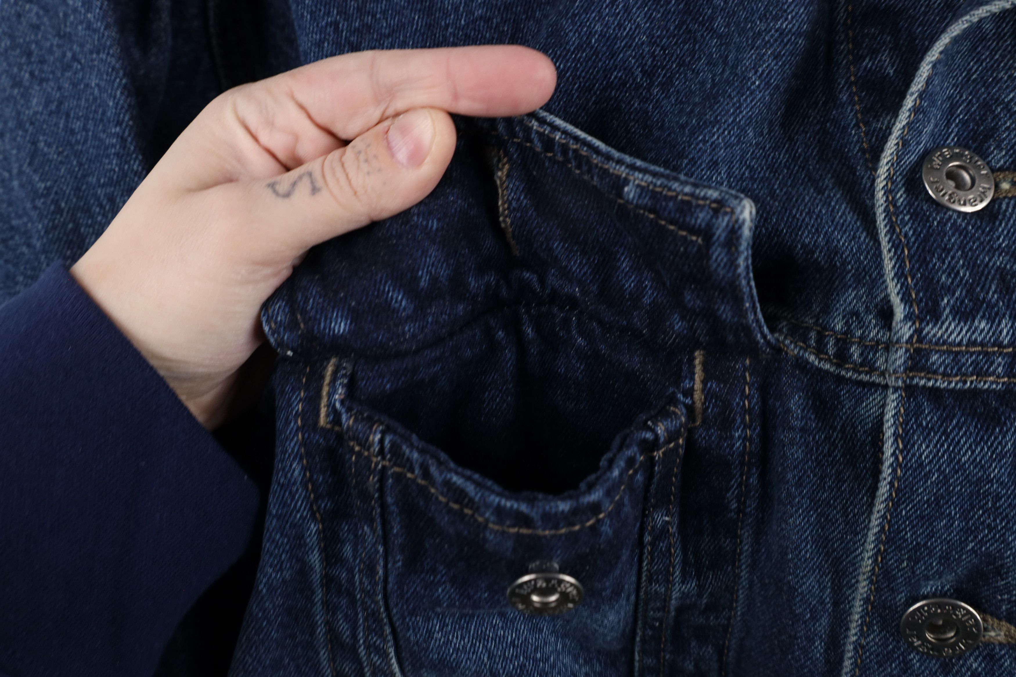 Vintage × Wrangler Vintage 90s Wrangler Denim Jean Trucker Jacket Blue Cotton Size US XL / EU 56 / 4 - 5 Thumbnail