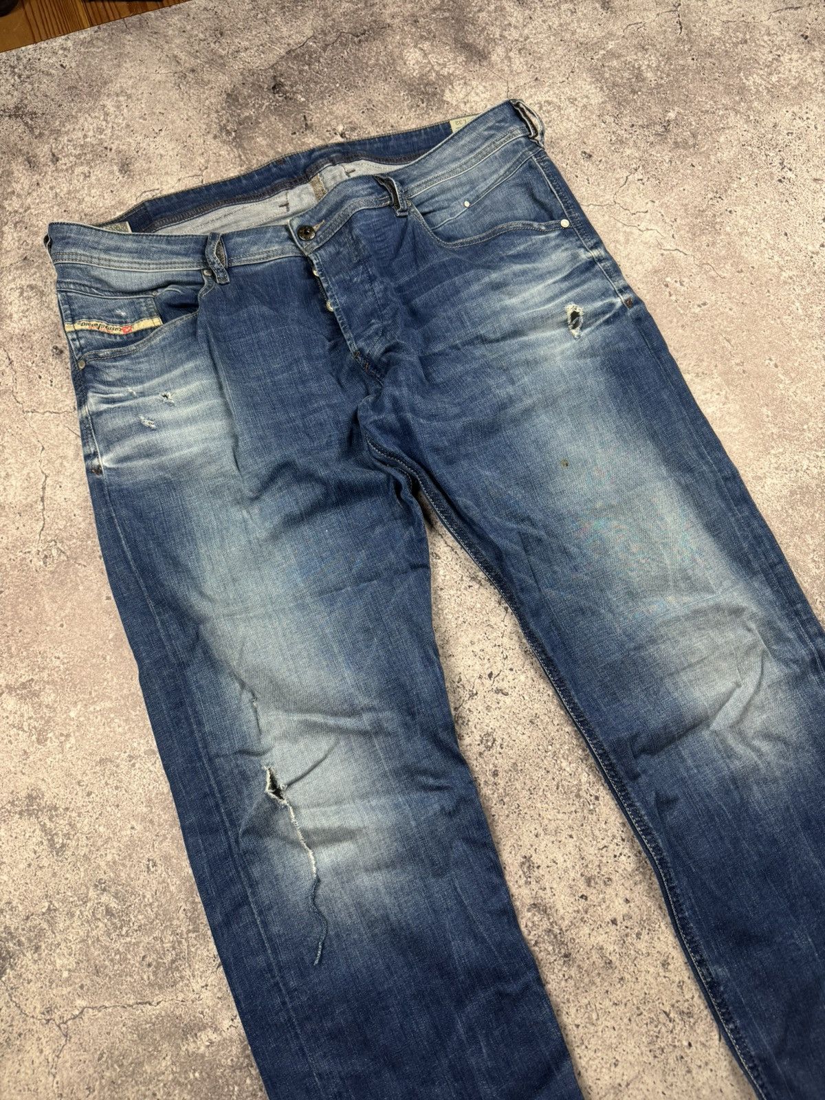 Diesel RARE Diesel Belther VINTAGE Denim Y2K Distressed Jeans Pants Size US 38 / EU 54 - 5 Thumbnail