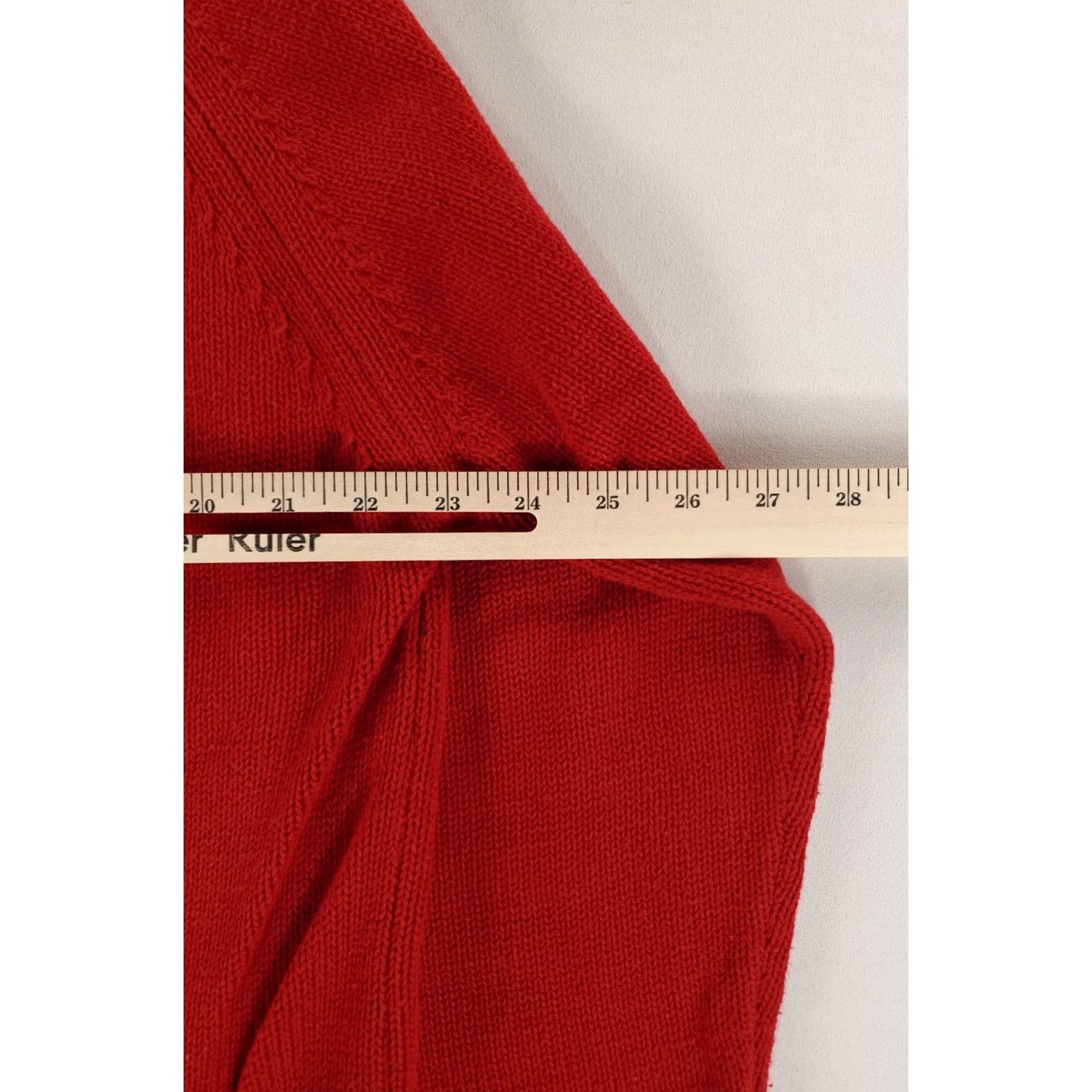 Lands' End Lands' End Sweater Crew Neck Cotton Red Made USA Fishermans Mens L Size US L / EU 52-54 / 3 - 5 Thumbnail