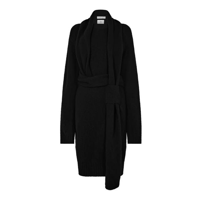 Bottega Veneta Bottega Veneta Wrap Knee Length Dress in Black Size XL / US 12-14 / IT 48-50 - 1 Thumbnail