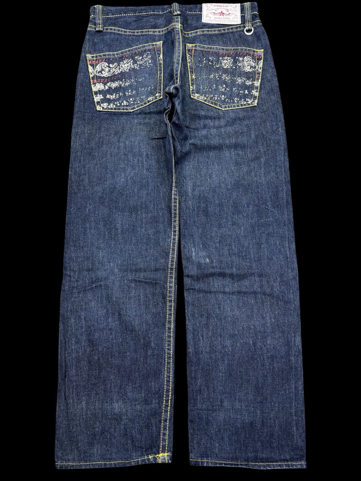 Japanese Brand CO&LU Japan Paisley Print Biker Denim F740 Size US 32 / EU 48 - 2 Thumbnail