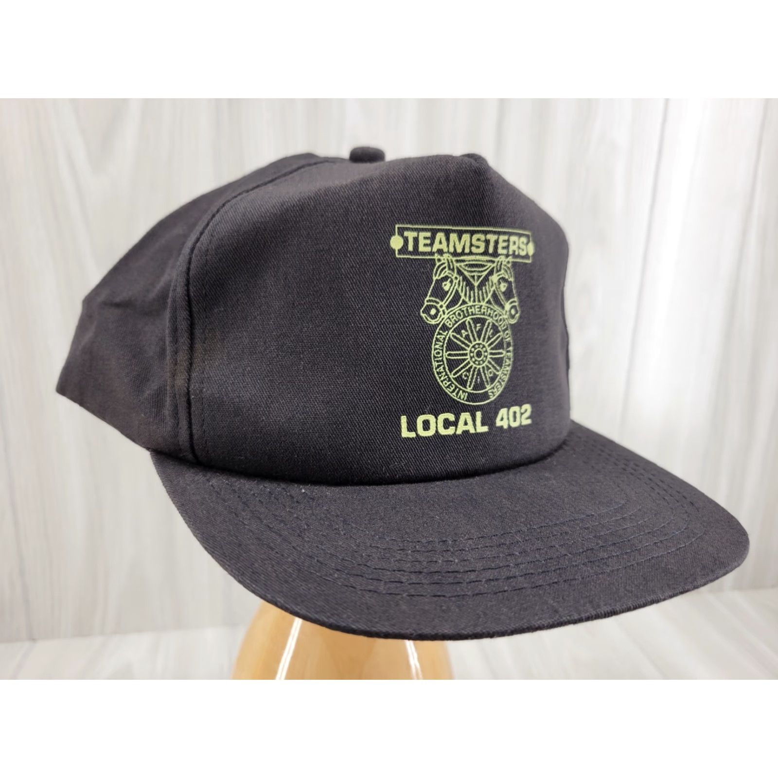 Vintage VINTAGE Legend Trucker Hat Black Local 402 Teamsters Logo Adjustable Men Size ONE SIZE - 3 Thumbnail