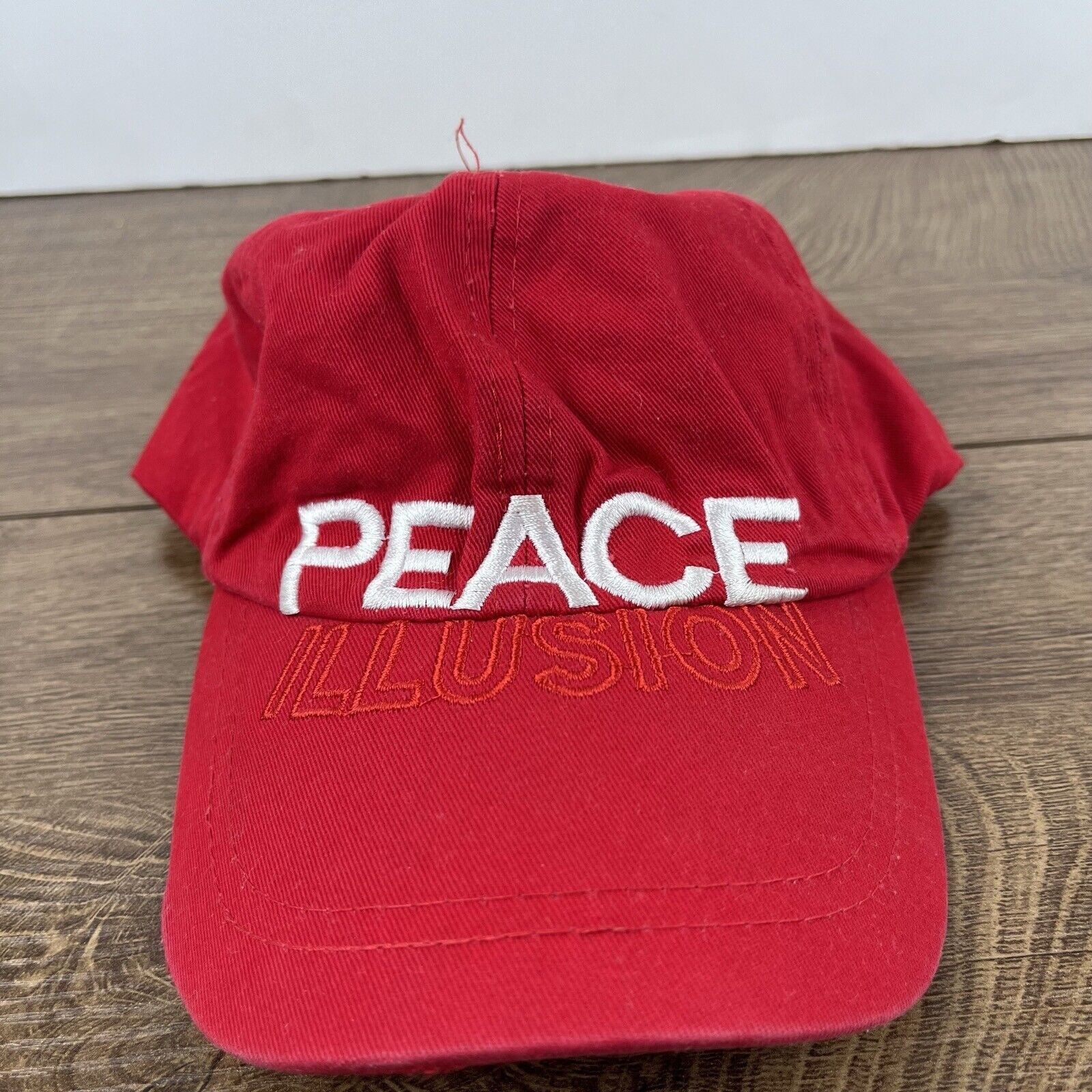 Other Peace Illusion Hat Red Adjustable Hat Red Adult Size Hat Size ONE SIZE - 3 Thumbnail