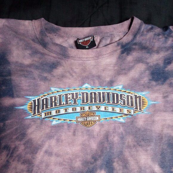 Harley Davidson Vintage Harley-Davidson Kassel Germany Reverse Dye T-Shirt Size US XL / EU 56 / 4 - 1 Thumbnail