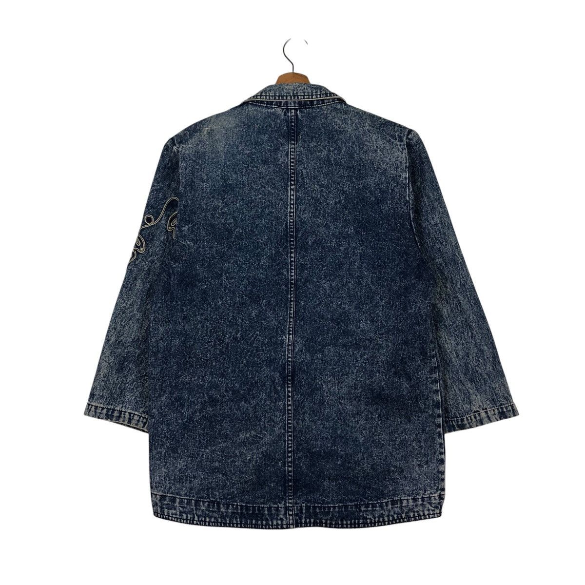 Japanese Brand 📌Vintage Denim Jacket Mireille Embroidery Issey Miyake Size US L / EU 52-54 / 3 - 9 Thumbnail