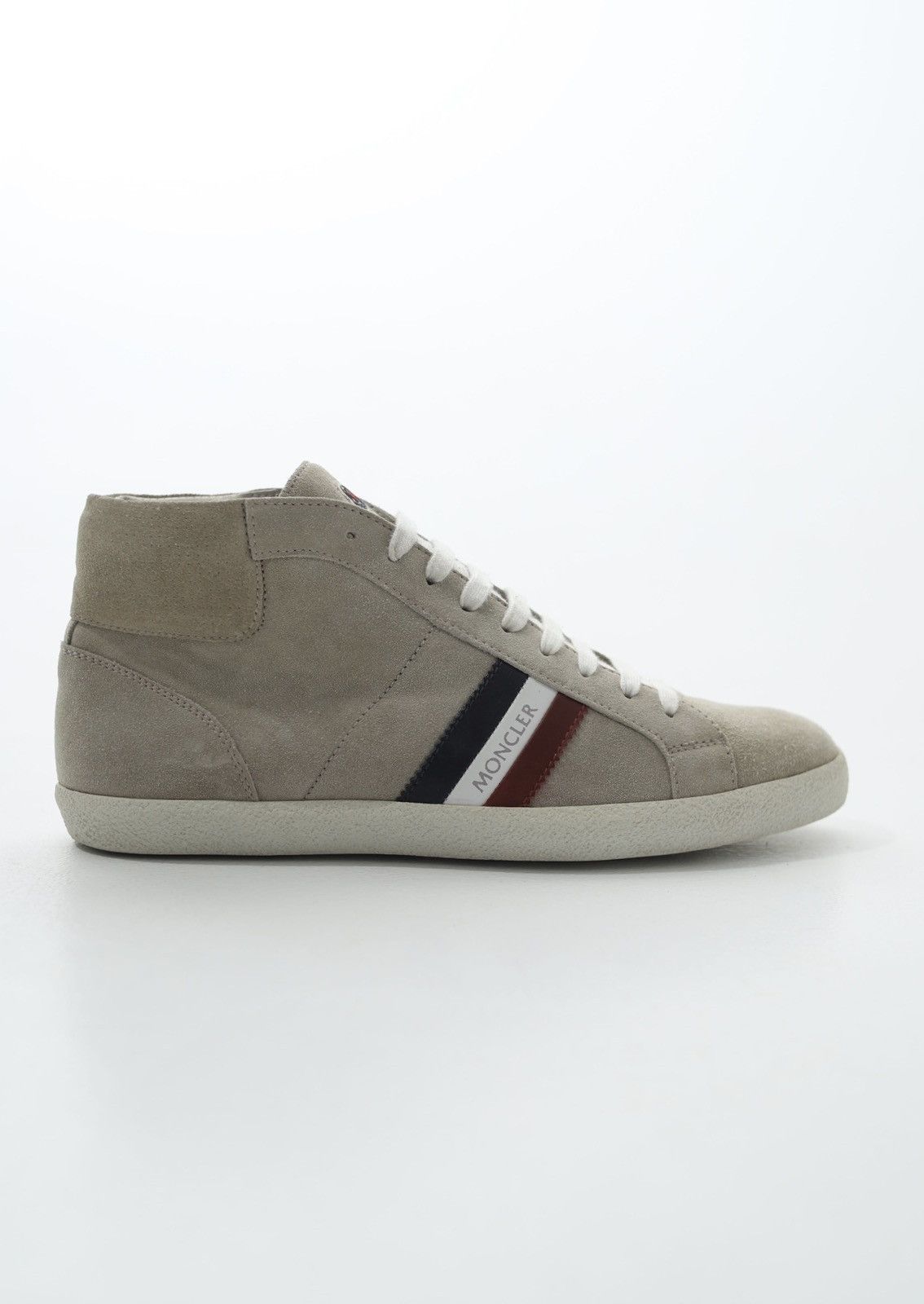 Moncler MONCLER Sneakers Suede Hi Top Shoes Patch Logo RWB Stripe Size US 10 / EU 43 - 4 Thumbnail