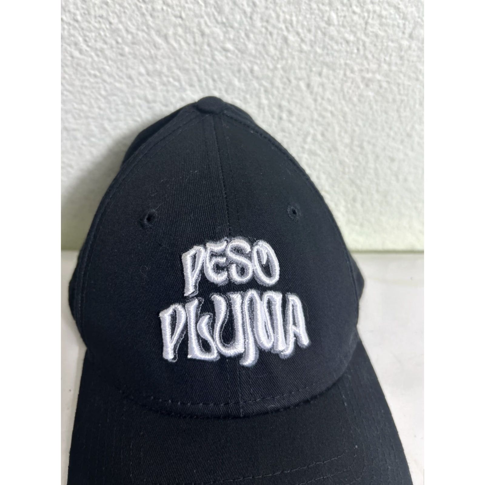 New Era New Era Strapback Hat Peso Pluma Black White Embroidery Adjustable Baseball Cap Men One Size Black Size ONE SIZE - 2 Thumbnail