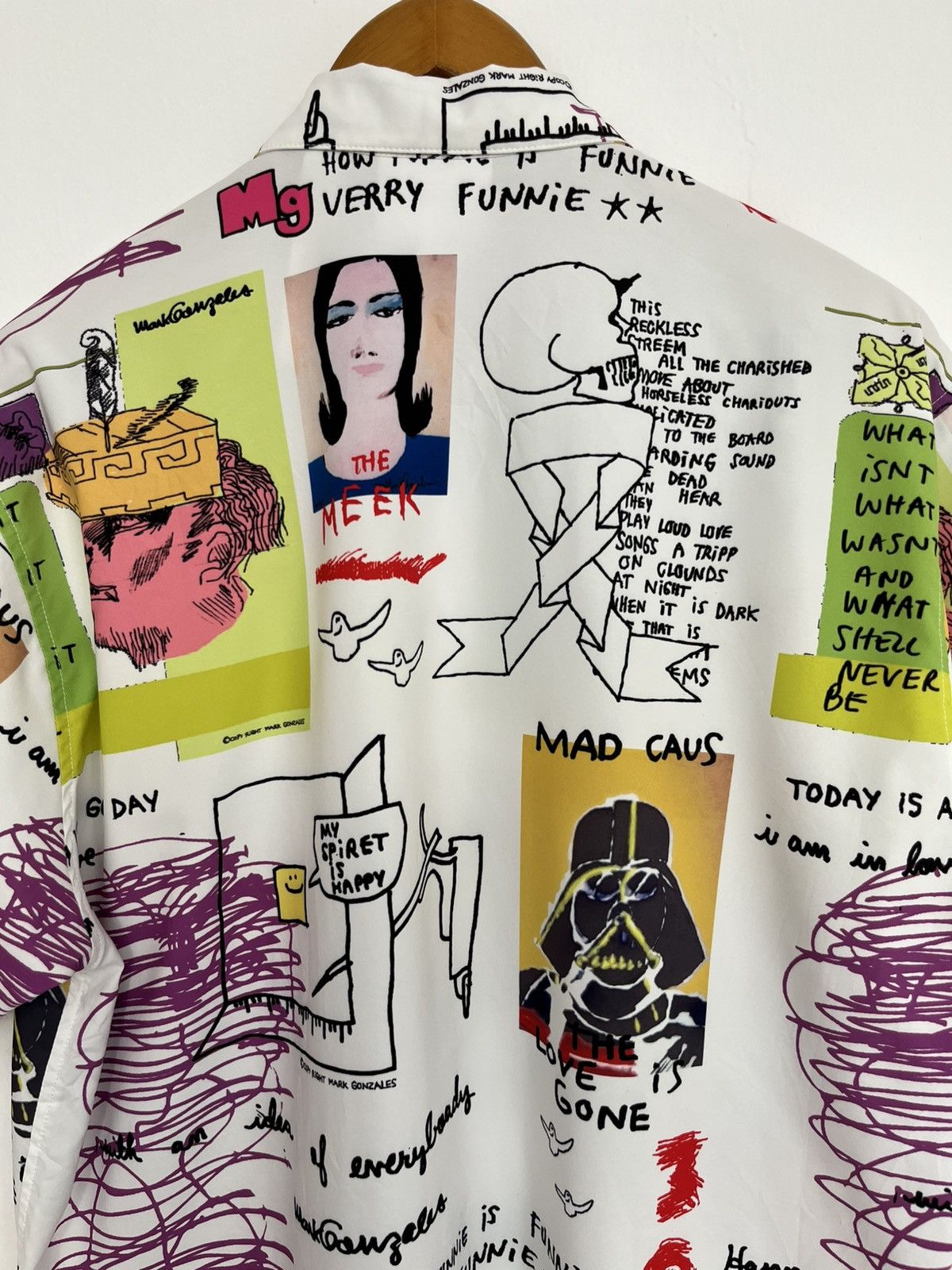 Zero Skateboards Mark Gonzales Skateboarding All-over Print Shirt Size US L / EU 52-54 / 3 - 7 Thumbnail