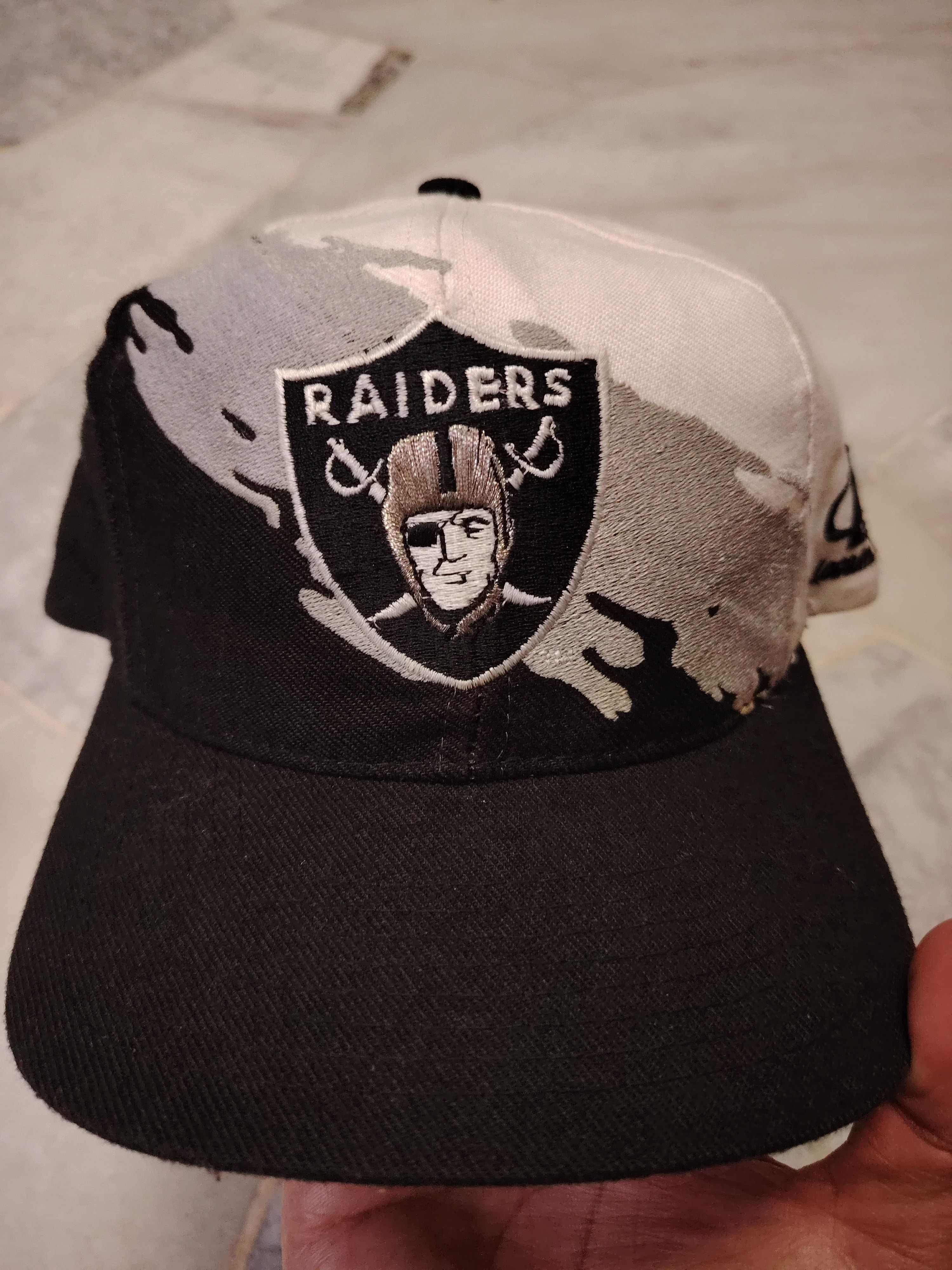 Logo Athletic Vintage LA Raiders Splash Logo Athletic NFL Snapback Hat Cap Size ONE SIZE - 1 Thumbnail