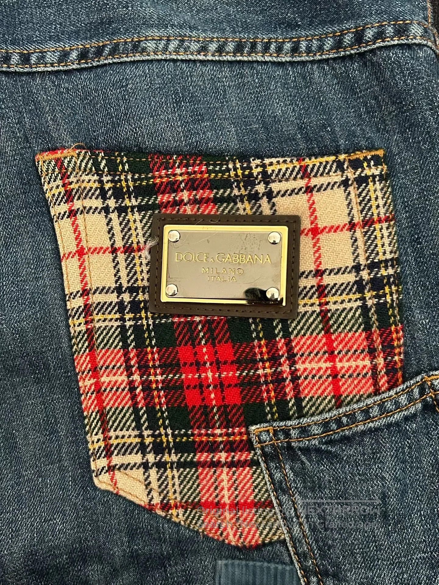 Dolce & Gabbana Dolce & Gabbana Patchwork Denim Pants. Size US 34 / EU 50 - 6 Thumbnail
