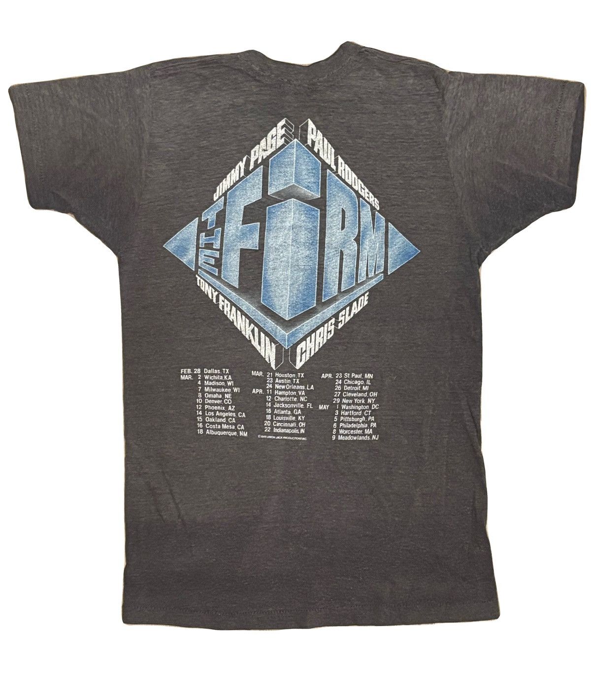 Other Vintage 1985 The Firm Jimmy Page Tour Tee – Concert Bought Size US M / EU 48-50 / 2 - 2 Thumbnail