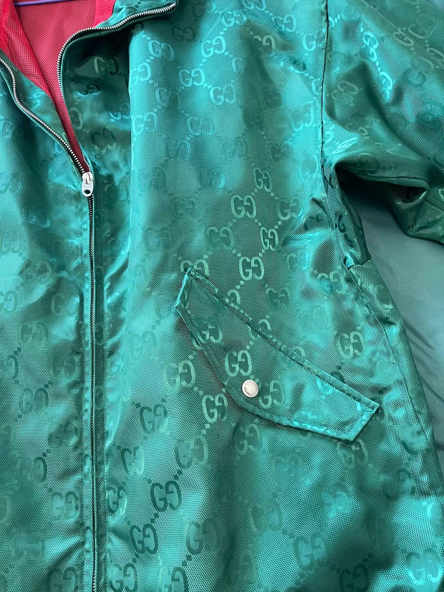 Gucci Gucci New All-Over Reflective Logo Oversized Jacket Size 48 Size US M / EU 48-50 / 2 - 5 Thumbnail