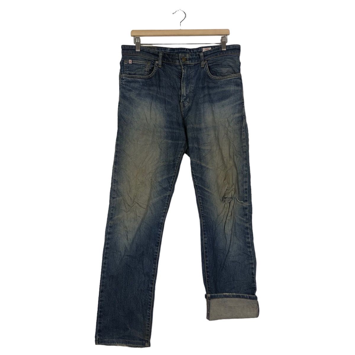 Japanese Brand 🔥90’s Vintage Distressed Denim Jeans Edwin Size US 34 / EU 50 - 9 Thumbnail