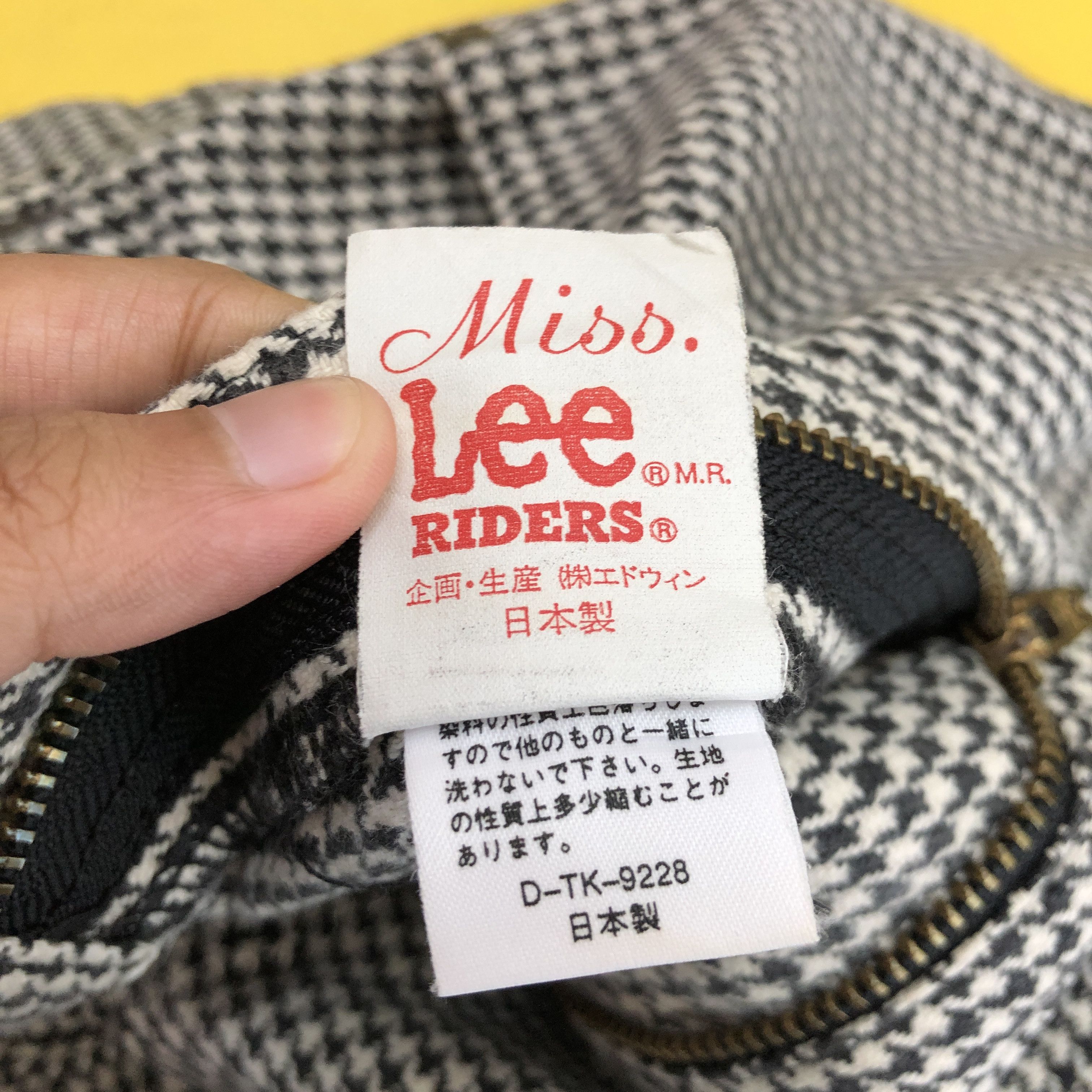 Lee Vintage 90s Lee Jeans Lee Houndstooth Lee Riders Pants Size 26" / US 2 / IT 38 - 10 Thumbnail