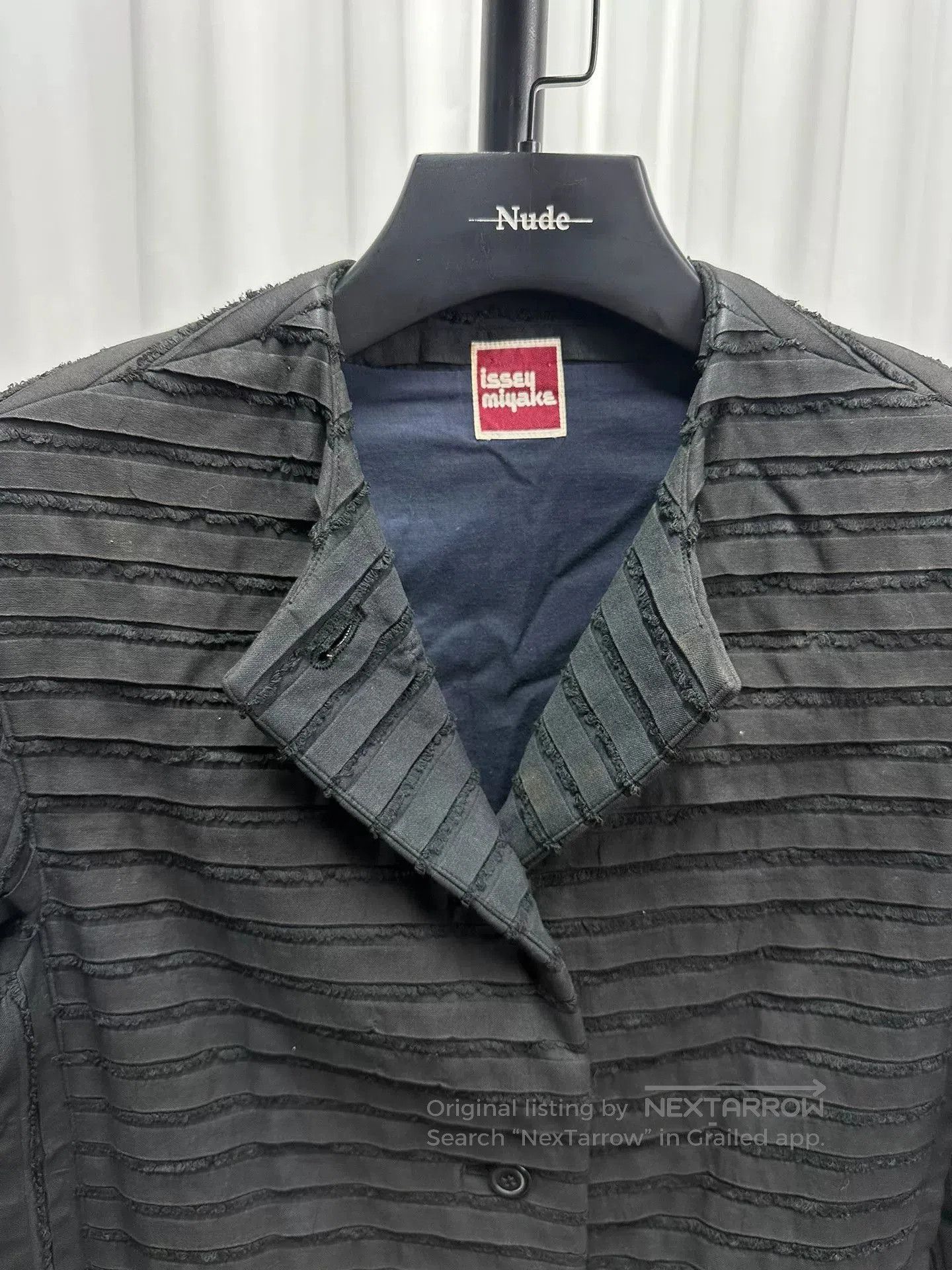 Issey Miyake Issey Miyake 1970s Pleated Black Jacket. Size US M / EU 48-50 / 2 - 7 Thumbnail