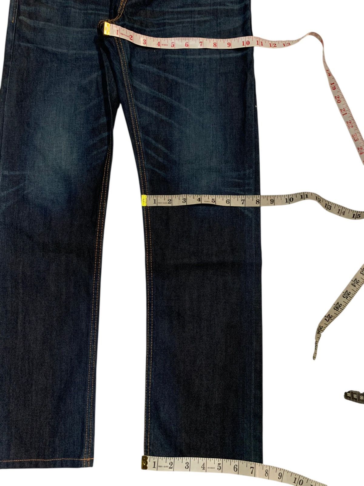 Edwin × If Six Was Nine × Kapital EDWIN SEN SELVEDGE BUCKLE BACK JAPANESE DISTRESSED DENIM Size US 31 - 18 Thumbnail