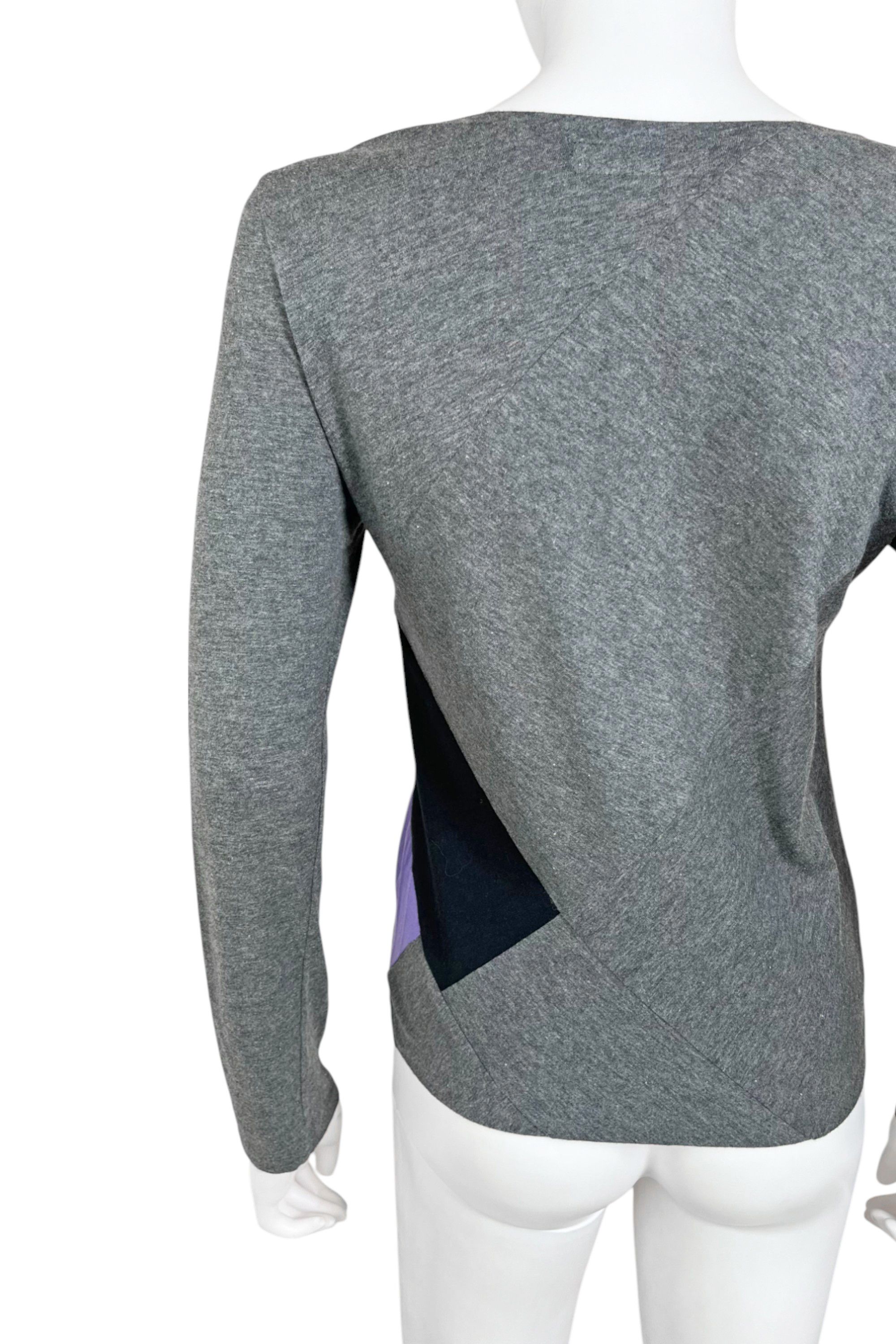 Yohji Yamamoto Cotton Cross Grey Longsleeve Size XS / US 0-2 / IT 36-38 - 6 Thumbnail