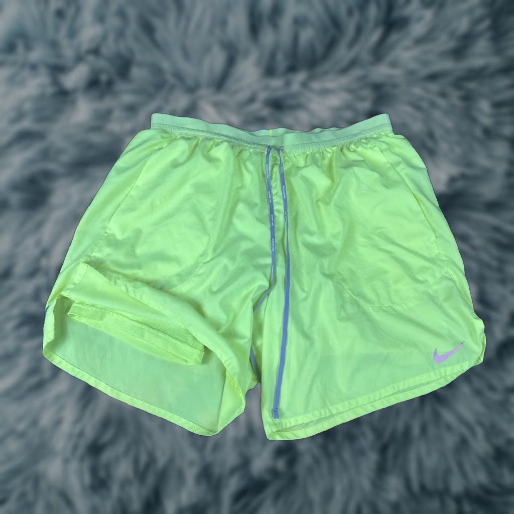 Nike Flex Stride Running Shorts Lined Volt Neon Yellow Sz XL Mens 5”