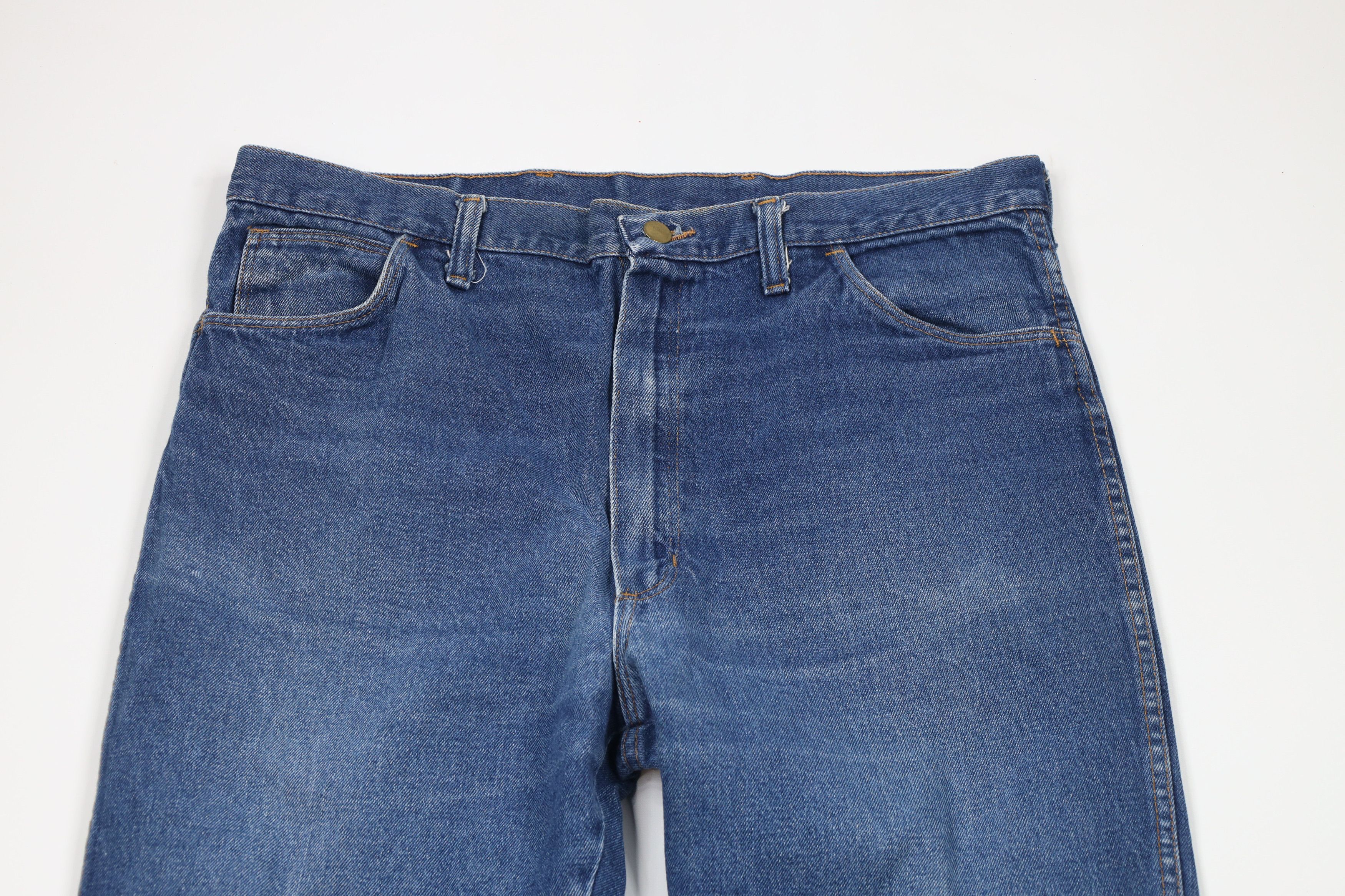 Vintage Vintage 70s Streetwear Flared Bootcut Denim Jeans Blue USA Size US 36 / EU 52 - 2 Thumbnail