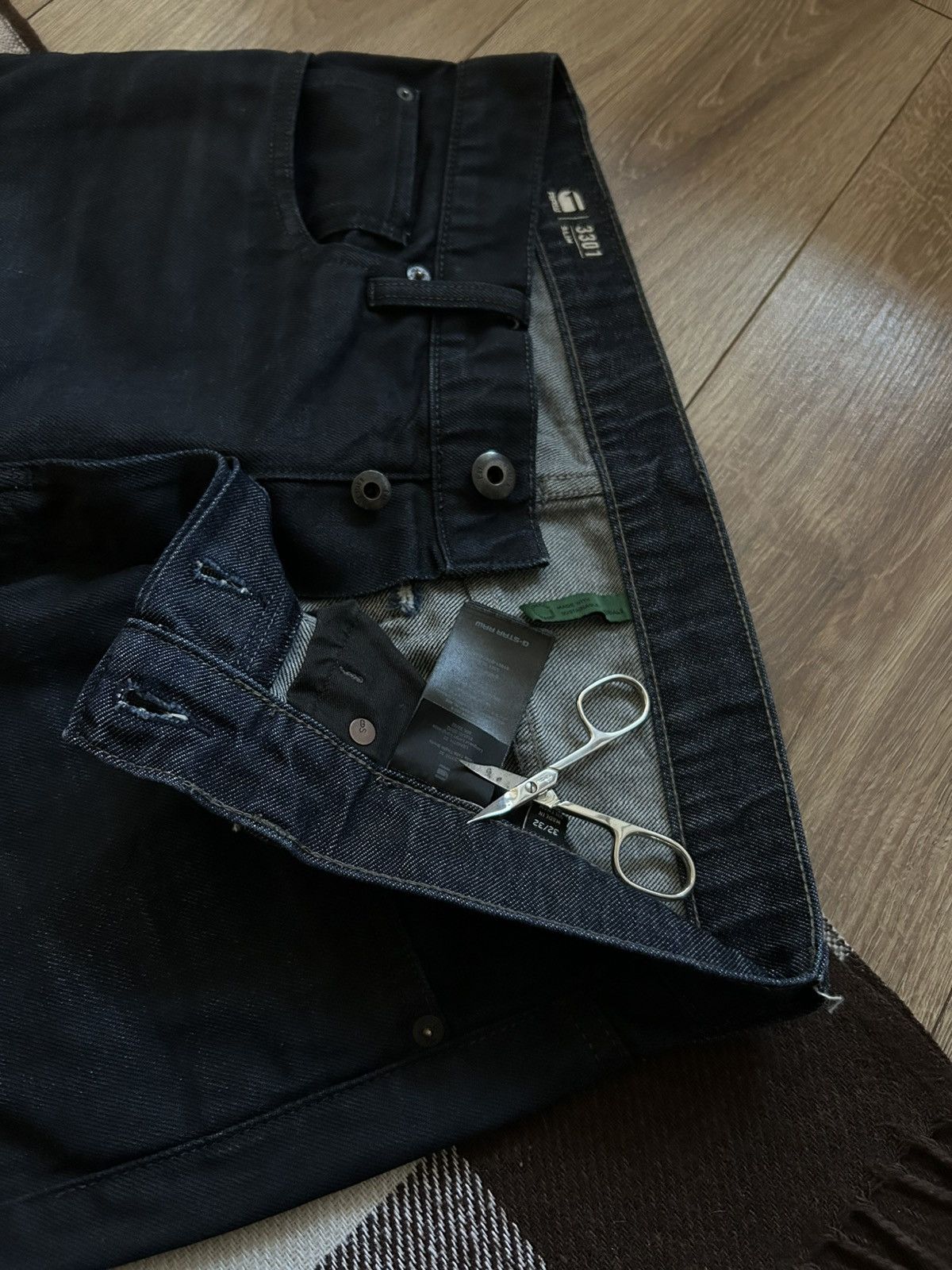 G-Star Vintage 3301 G Star Raw slim jeans mens denim Size US 32 / EU 48 - 6 Thumbnail