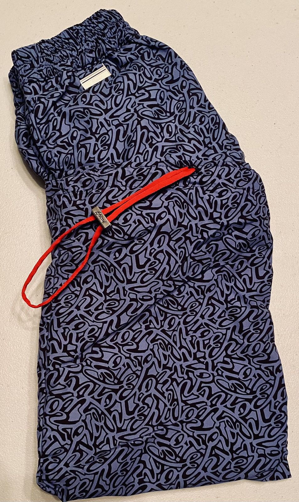 Brioni Brioni 🇮🇹 Blues Logo Script SeaMaster Resort Swim Trunk S NWT Size US 32 / EU 48 - 8 Thumbnail