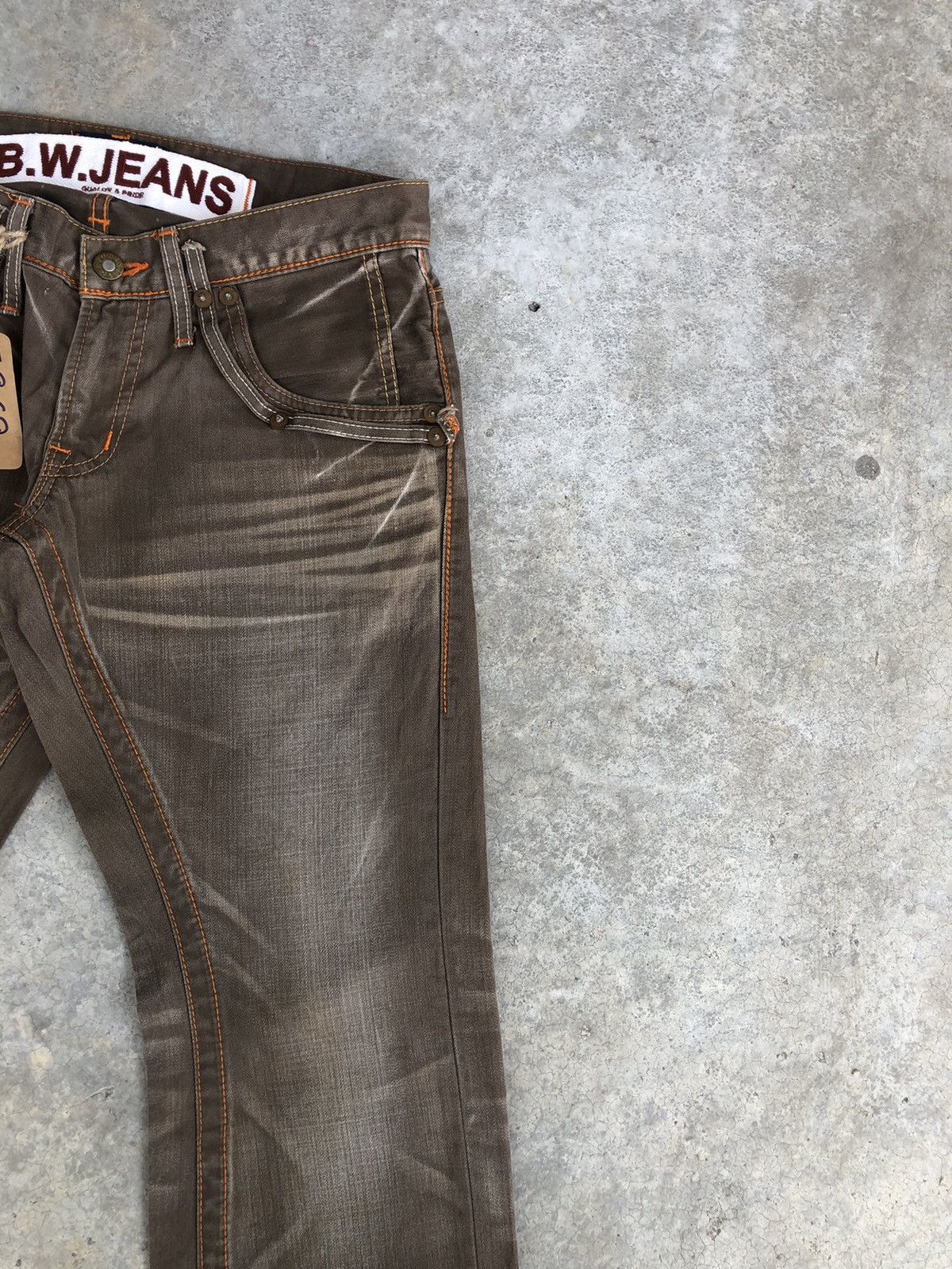Japanese Brand Y2K BW Flare Jeans Distressed Jeans Size US 30 / EU 46 - 5 Thumbnail