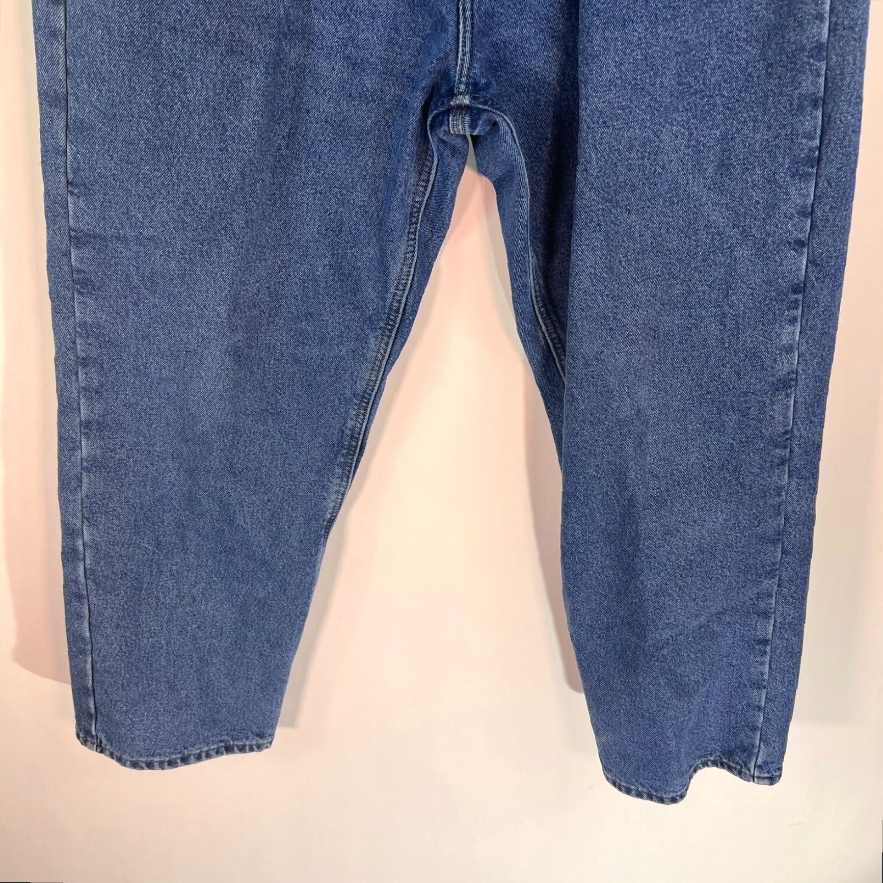 Carhartt VINTAGE Carhartt Lined Pants Jeans Mens 40 Blue Relaxed Fit 40x30 Outdoor Work Wear Denim 5-Pocket Design Zipper Button Rise High Womens? Size US 40 / EU 56 - 4 Thumbnail