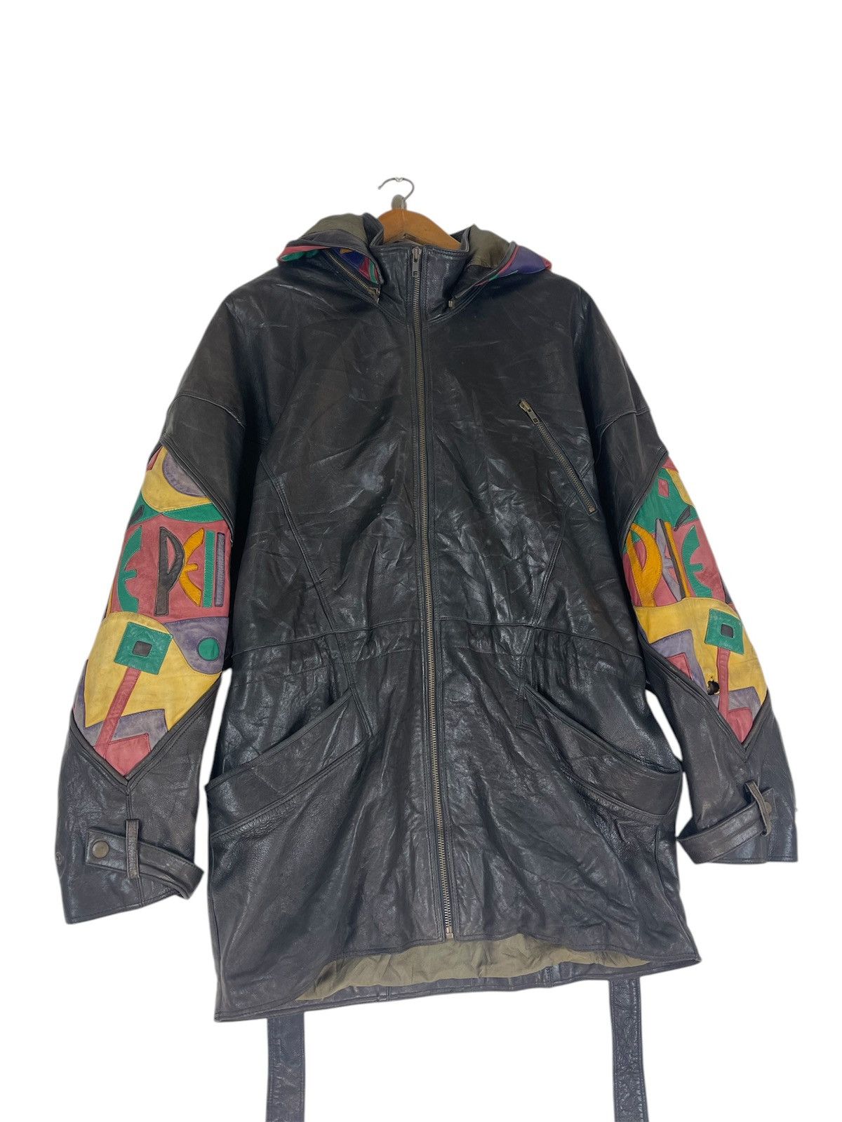 Marc Buchanan PELLE PELLE MARC BUCHANAN HOODIE LEATHER JACKET Size US M / EU 48-50 / 2 - 12 Thumbnail