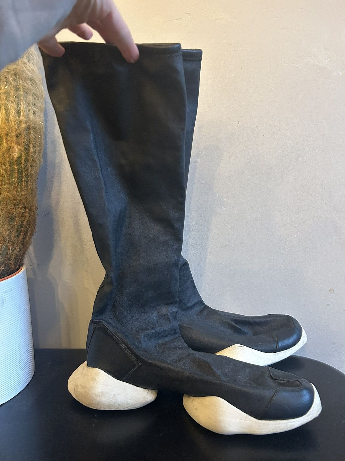 Adidas × Rick Owens FW15 Sphinx Runner Stretch Boots in
