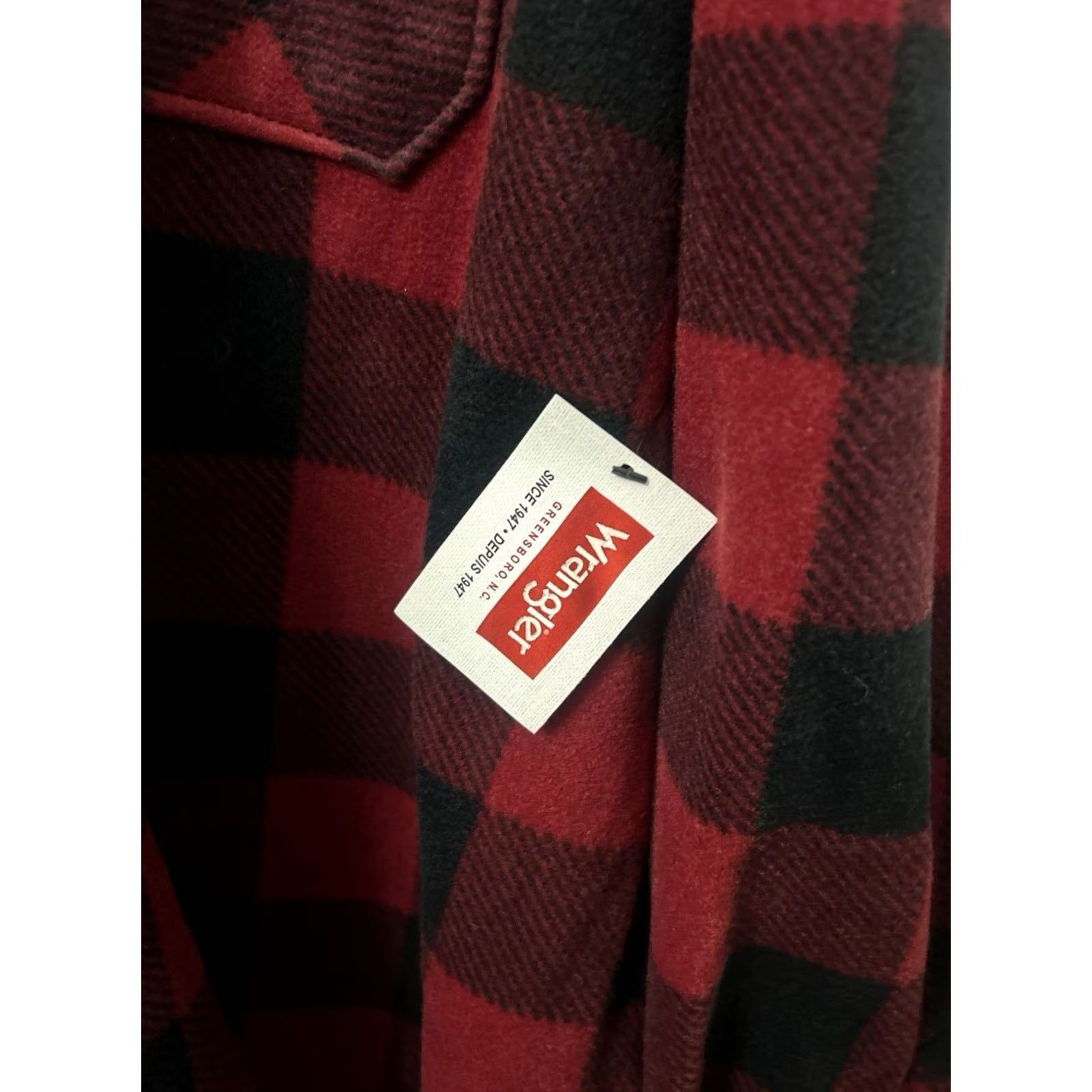 Wrangler VINTAGE? No. Wrangler Authentics Fleece Shirt Mens 3XL Red Black Buffalo Plaid L/S NWT Size US XXL / EU 58 / 5 - 4 Thumbnail