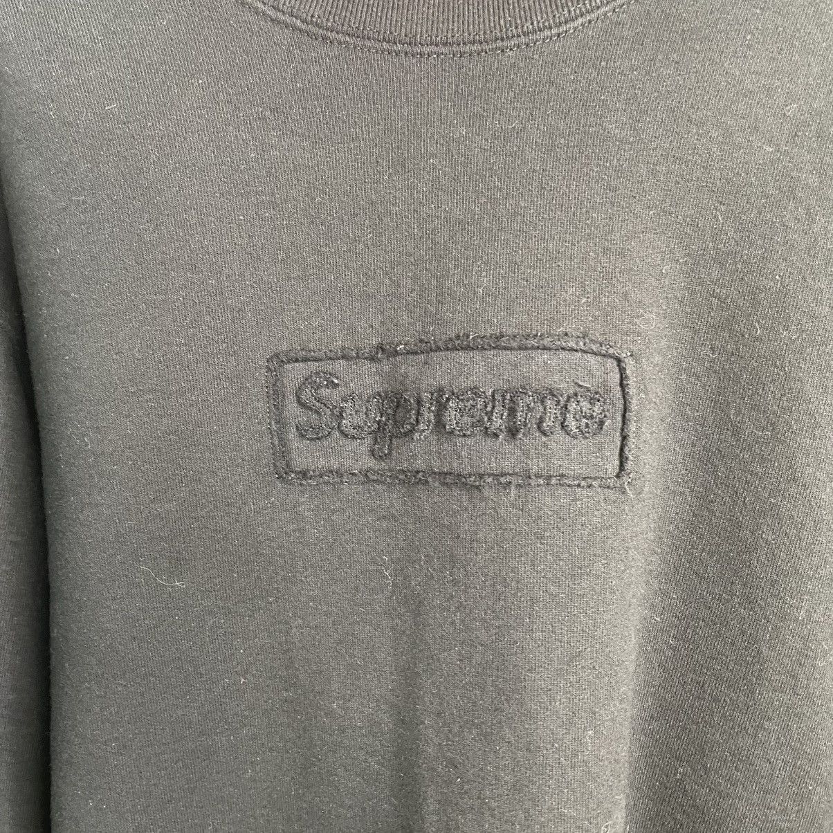 Supreme Supreme Crewneck Sweatshirt Cutout Box Logo Black Large Size US L / EU 52-54 / 3 - 3 Thumbnail