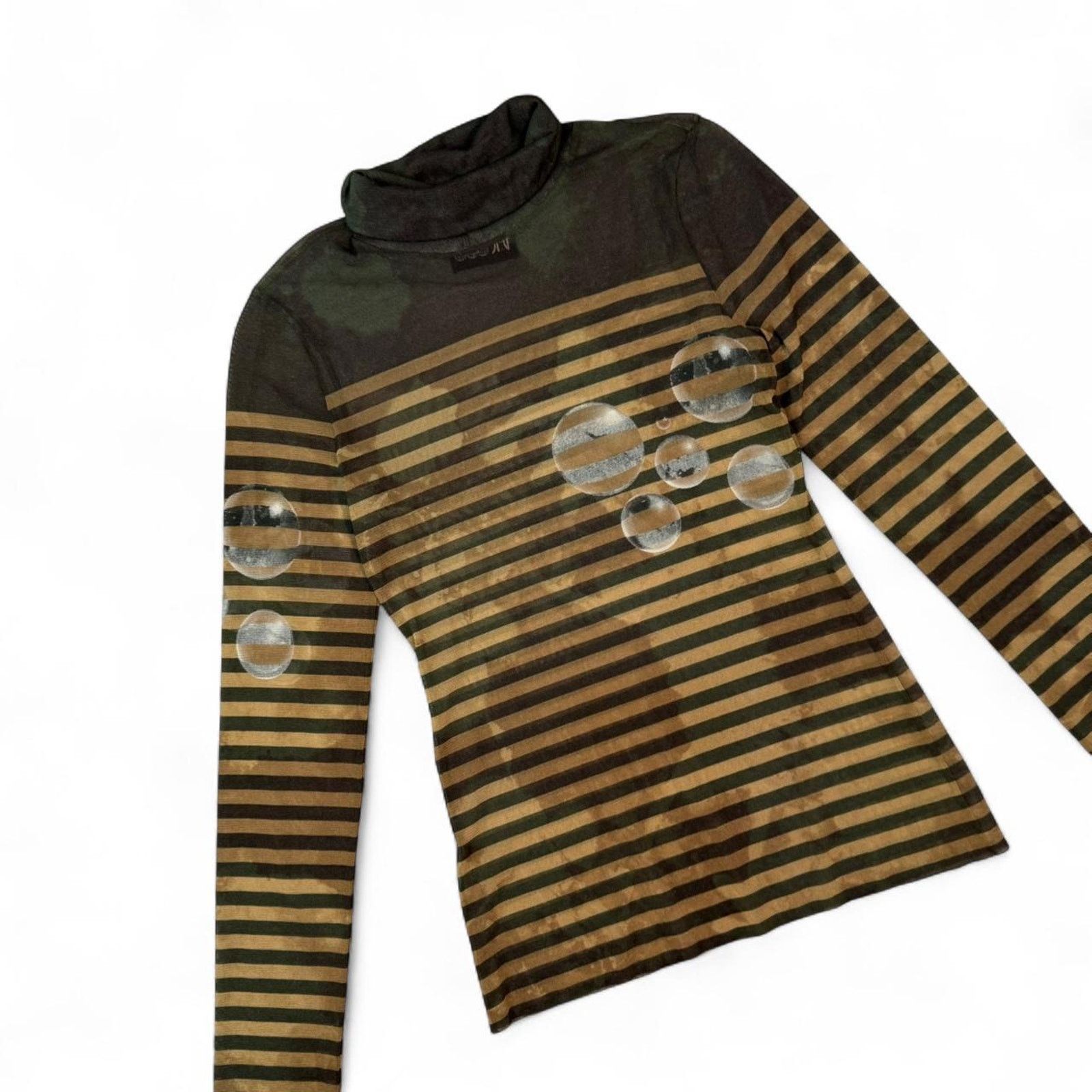Jean Paul Gaultier Jean Paul Gaultier Bubbles Mesh Turtleneck Longsleeve Size S / US 4 / IT 40 - 5 Thumbnail