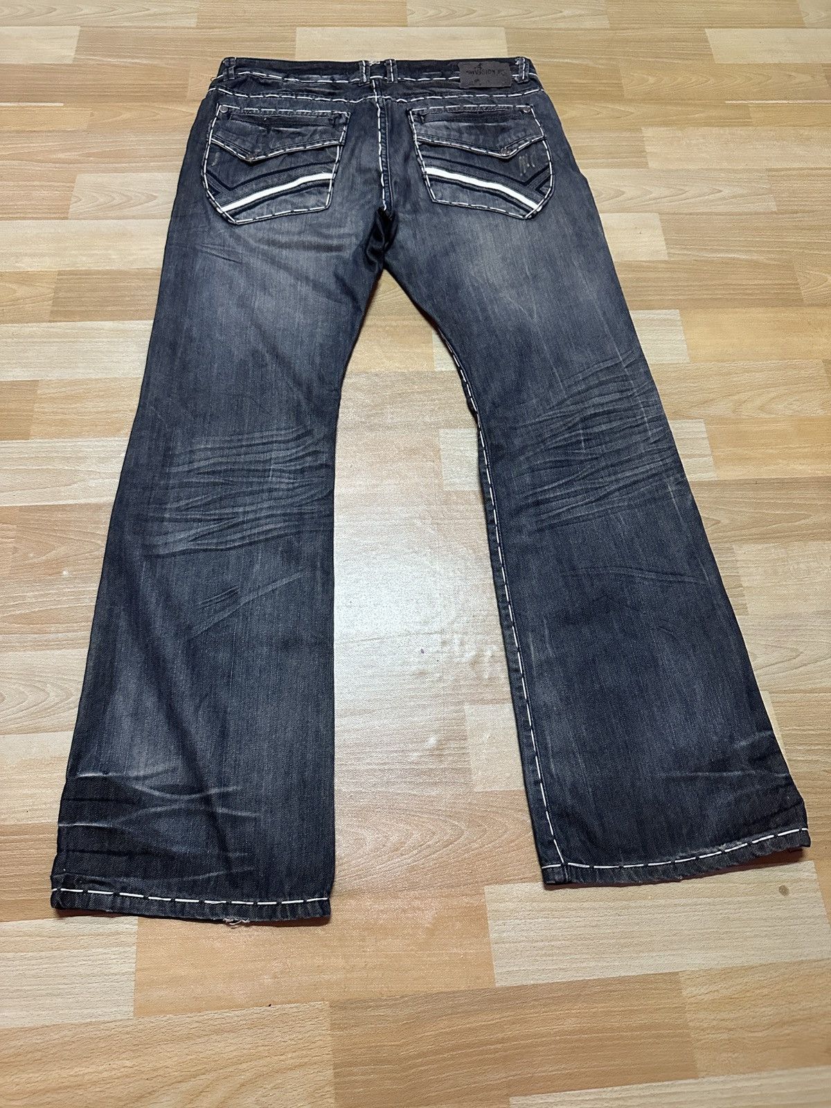 Other Rare🔥Distressed Buckle Division Bootcut Denim Size US 38 / EU 54 - 18 Thumbnail