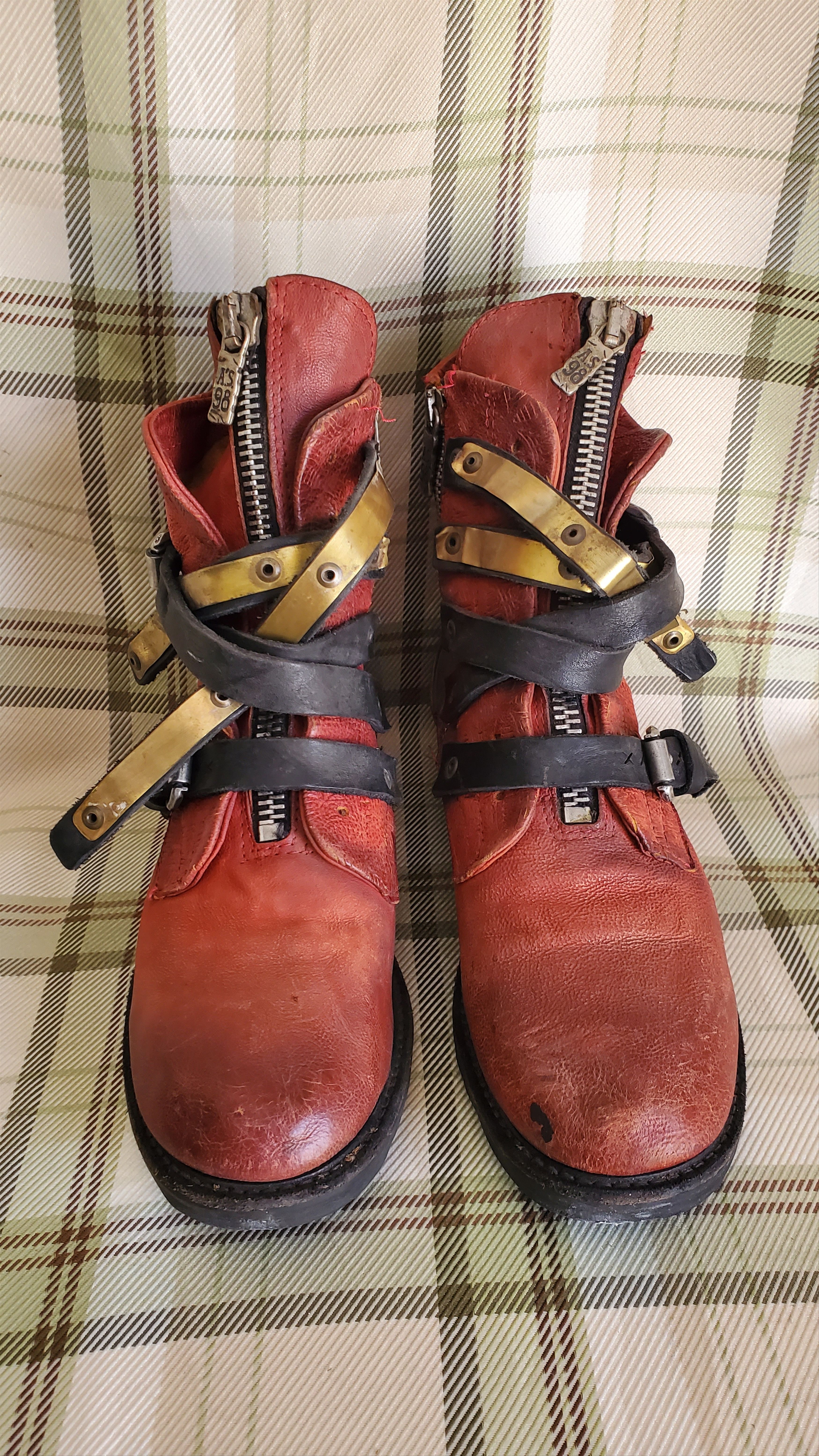 A.S.98 A.S 98 Red Ankle Pull On Boots Size US 6 / IT 36 - 2 Thumbnail