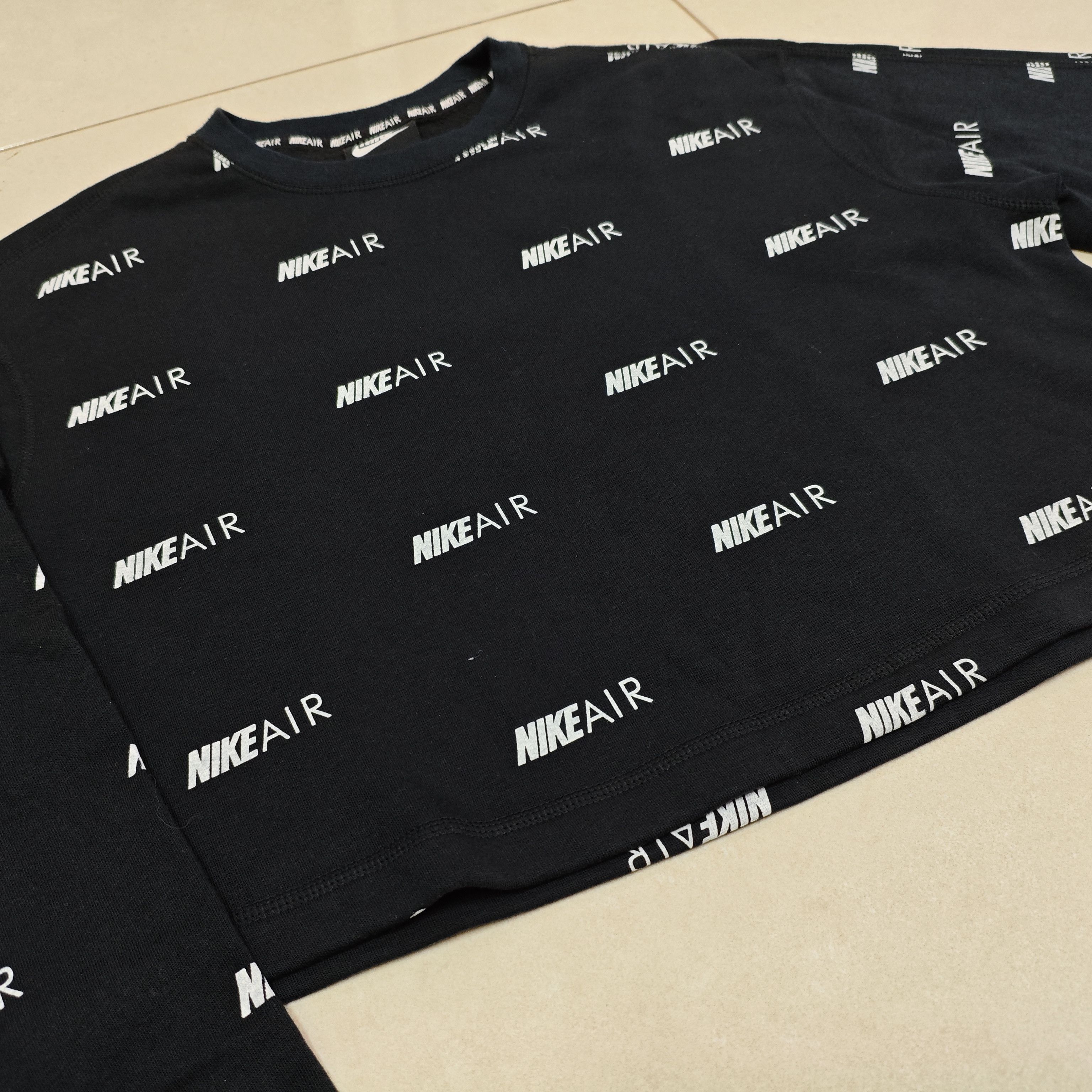 Nike ACG NIKE AIR Monogram Black Crop Tops Size S / US 4 / IT 40 - 5 Thumbnail