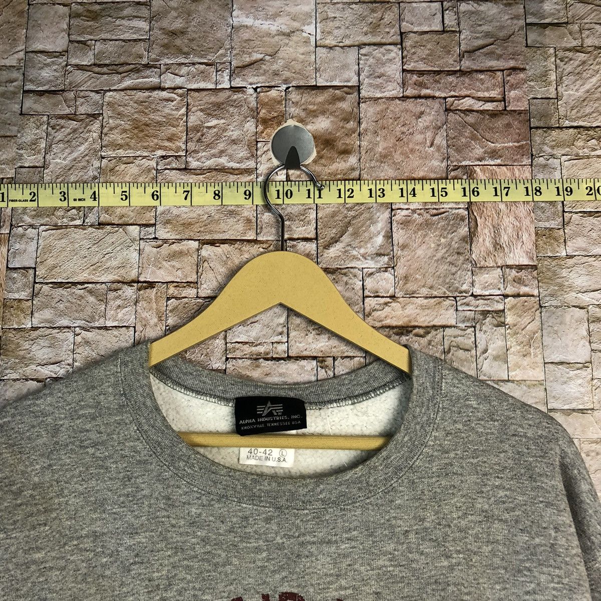 Alpha Industries × Vintage Alpha Industries U.S Air Force Grey Sweatshirt #A796 Size US L / EU 52-54 / 3 - 4 Thumbnail